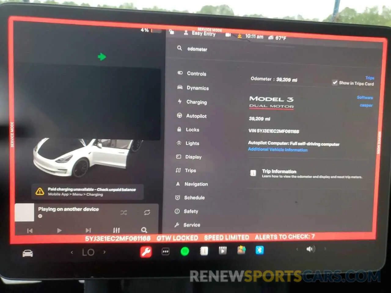9 Photograph of a damaged car 5YJ3E1EC2MF061168 TESLA MODEL 3 2021