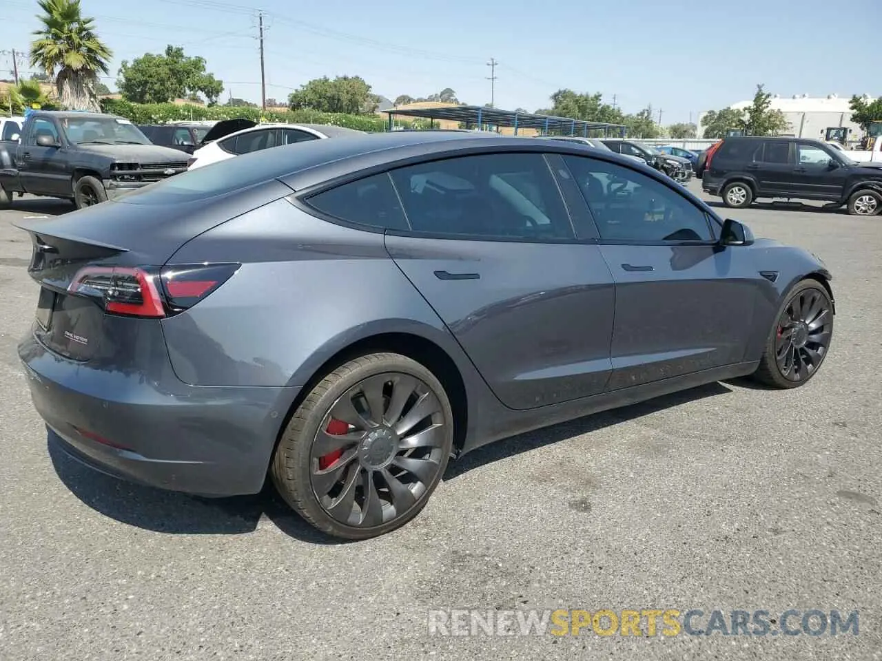 3 Photograph of a damaged car 5YJ3E1EC2MF072929 TESLA MODEL 3 2021