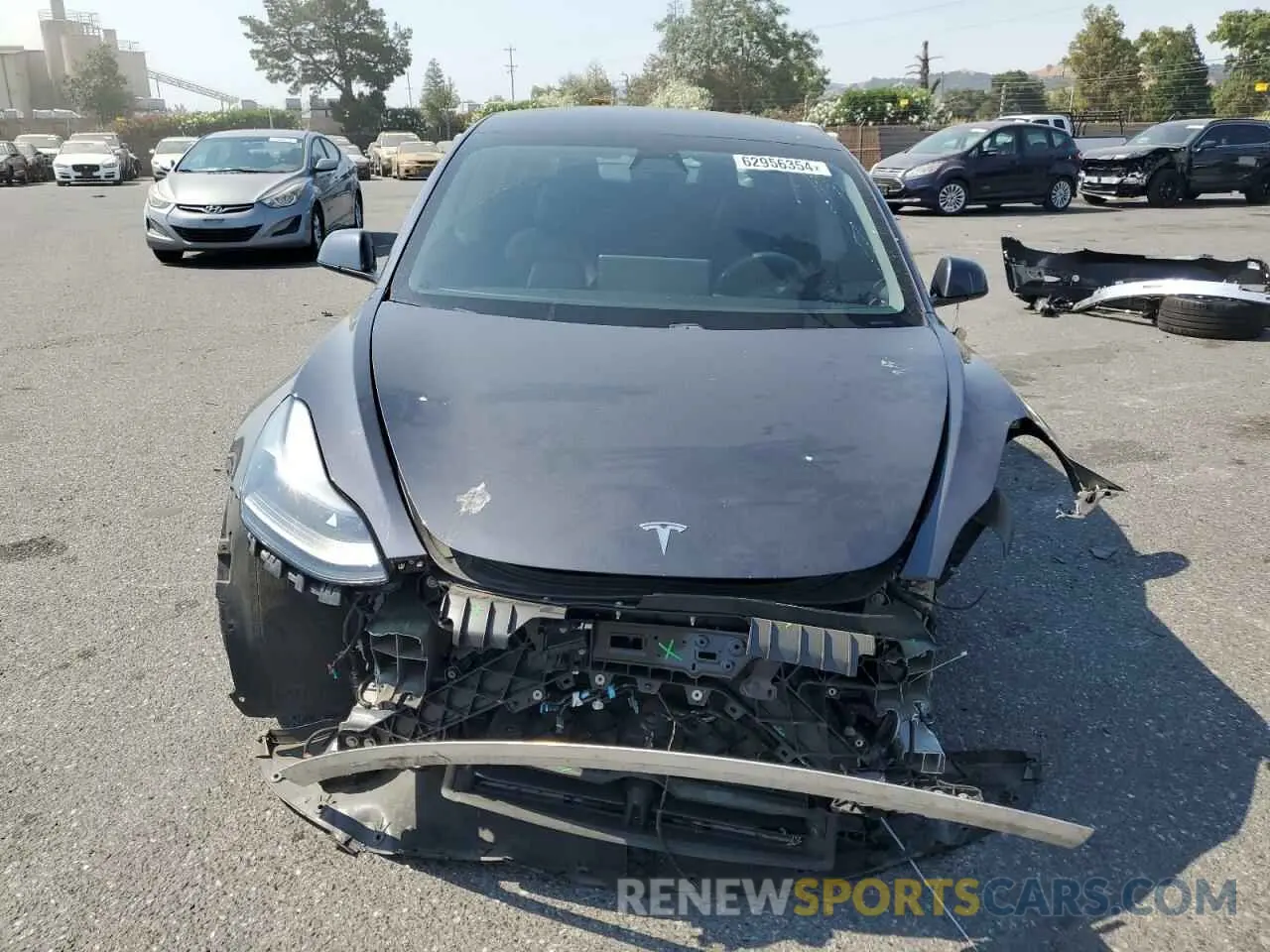 5 Photograph of a damaged car 5YJ3E1EC2MF072929 TESLA MODEL 3 2021