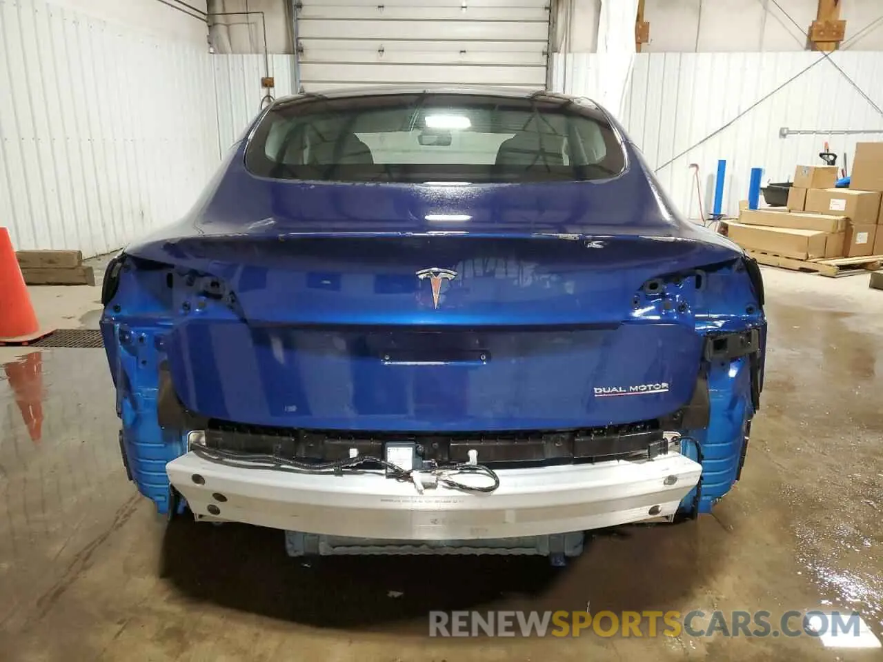 6 Photograph of a damaged car 5YJ3E1EC2MF086958 TESLA MODEL 3 2021
