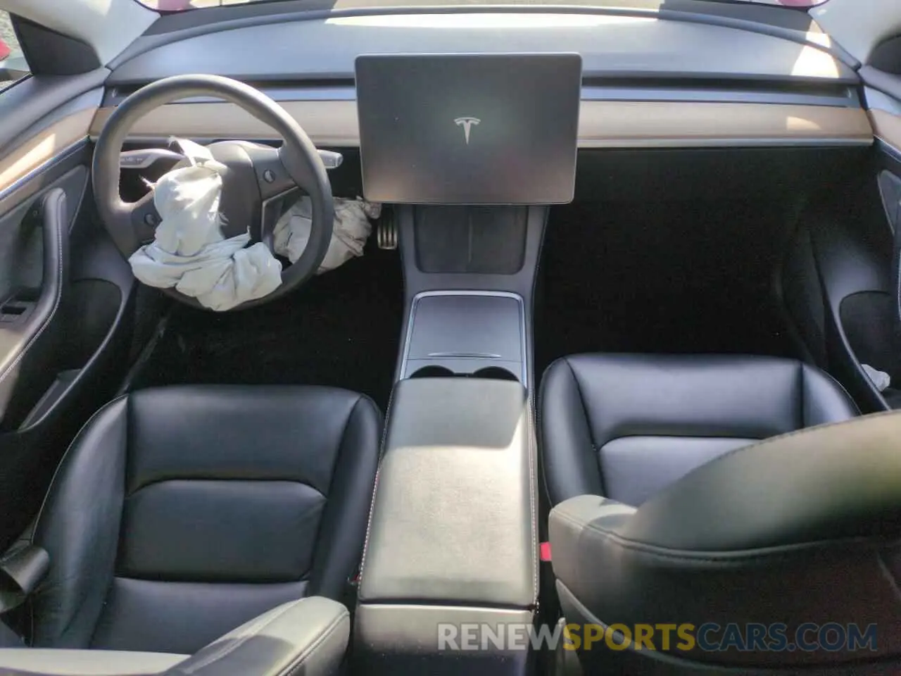 8 Photograph of a damaged car 5YJ3E1EC2MF091948 TESLA MODEL 3 2021