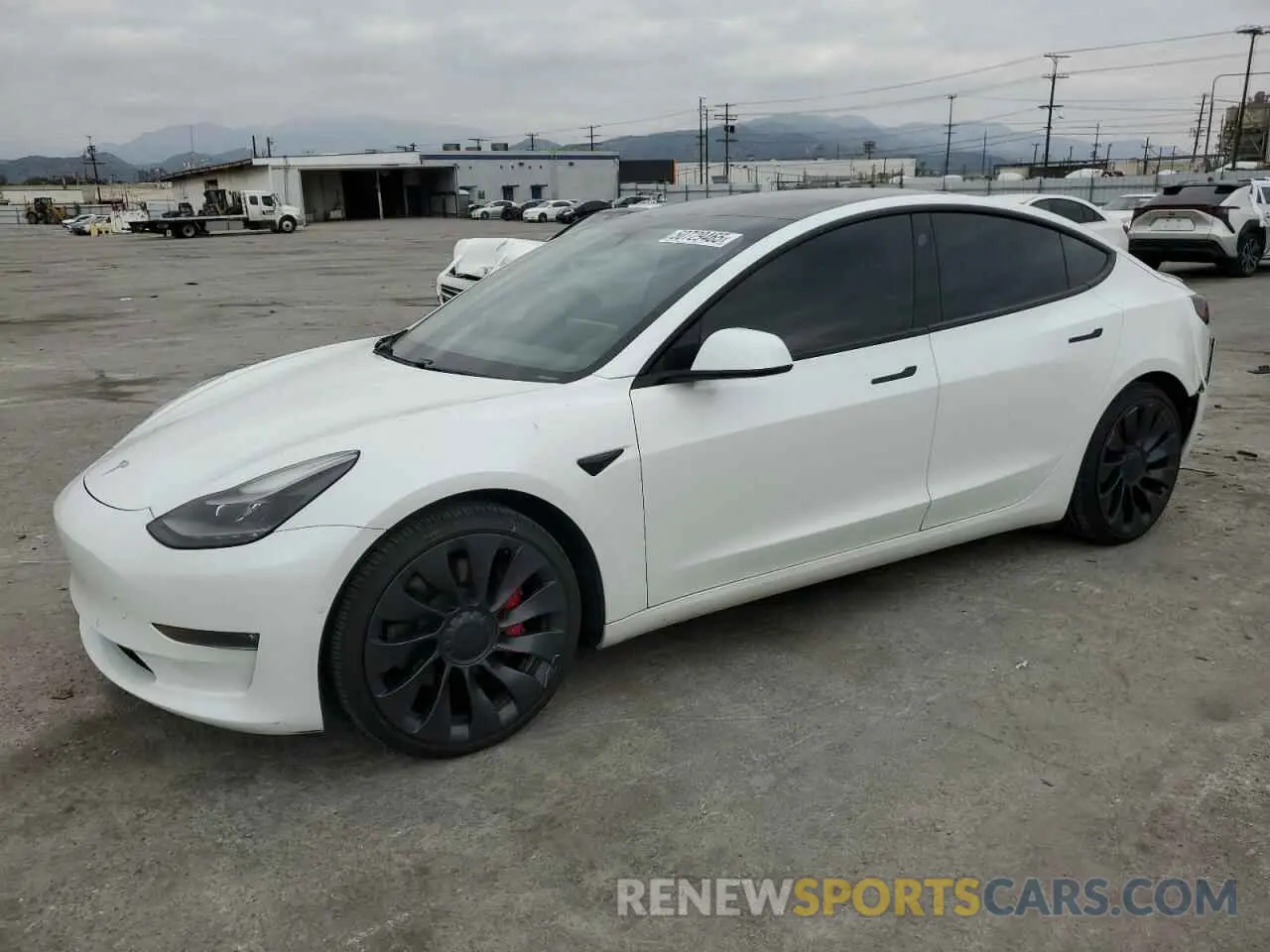 1 Photograph of a damaged car 5YJ3E1EC2MF935826 TESLA MODEL 3 2021