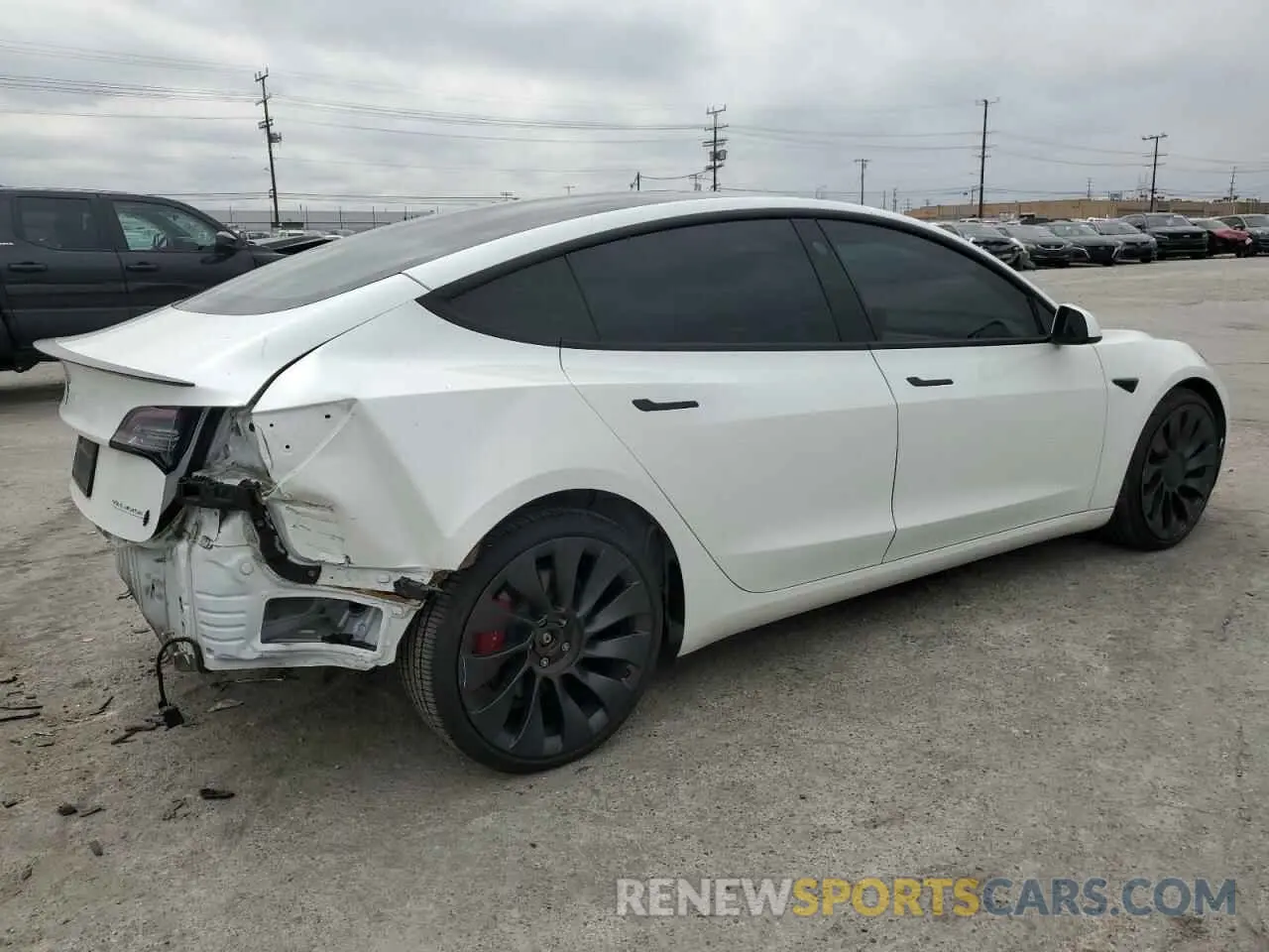 3 Photograph of a damaged car 5YJ3E1EC2MF935826 TESLA MODEL 3 2021