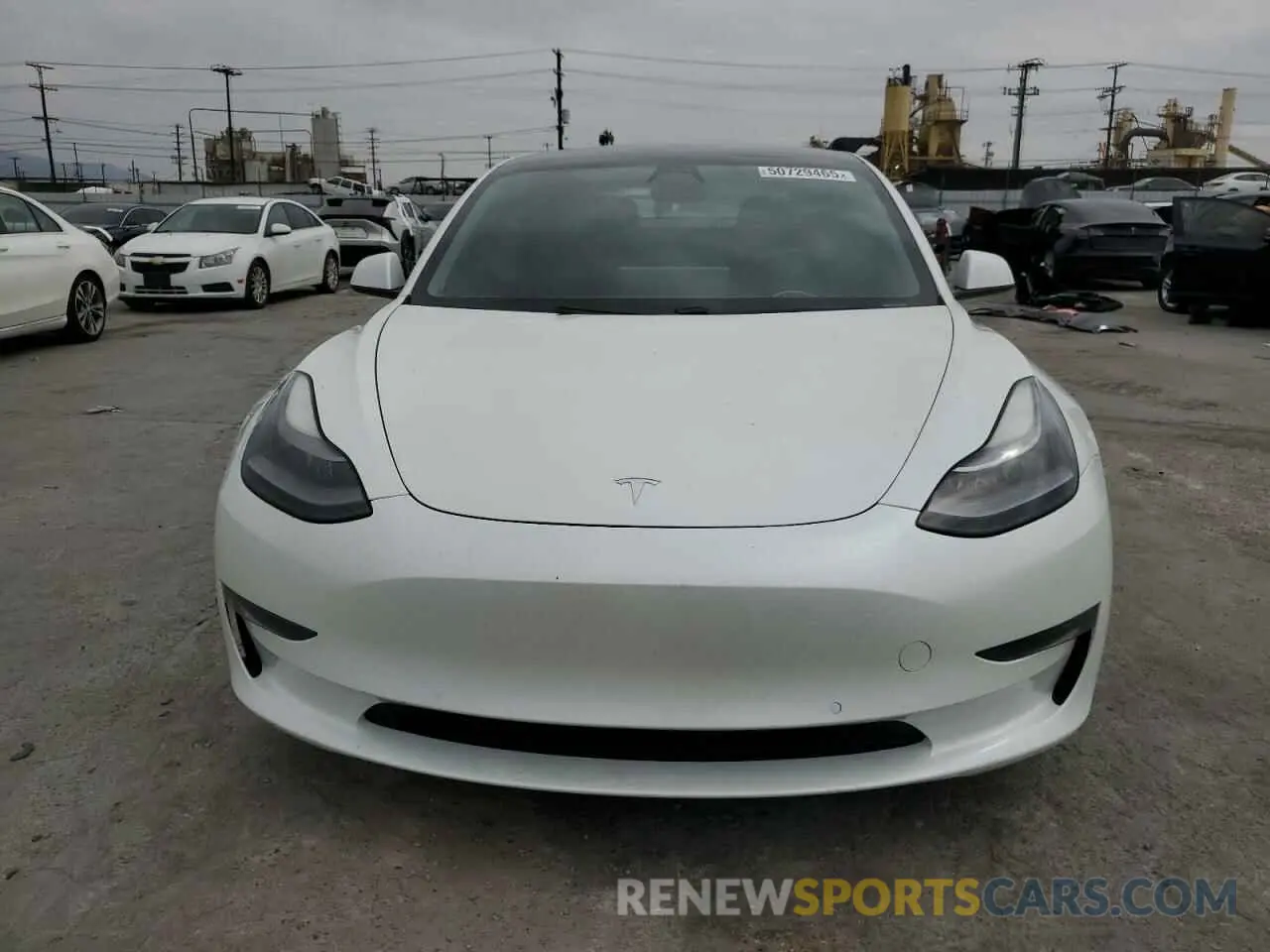 5 Photograph of a damaged car 5YJ3E1EC2MF935826 TESLA MODEL 3 2021