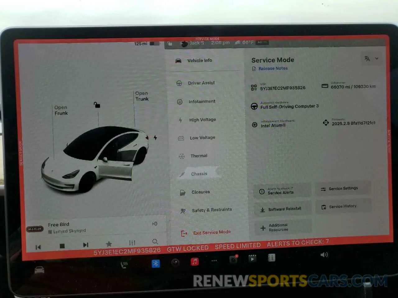 9 Photograph of a damaged car 5YJ3E1EC2MF935826 TESLA MODEL 3 2021