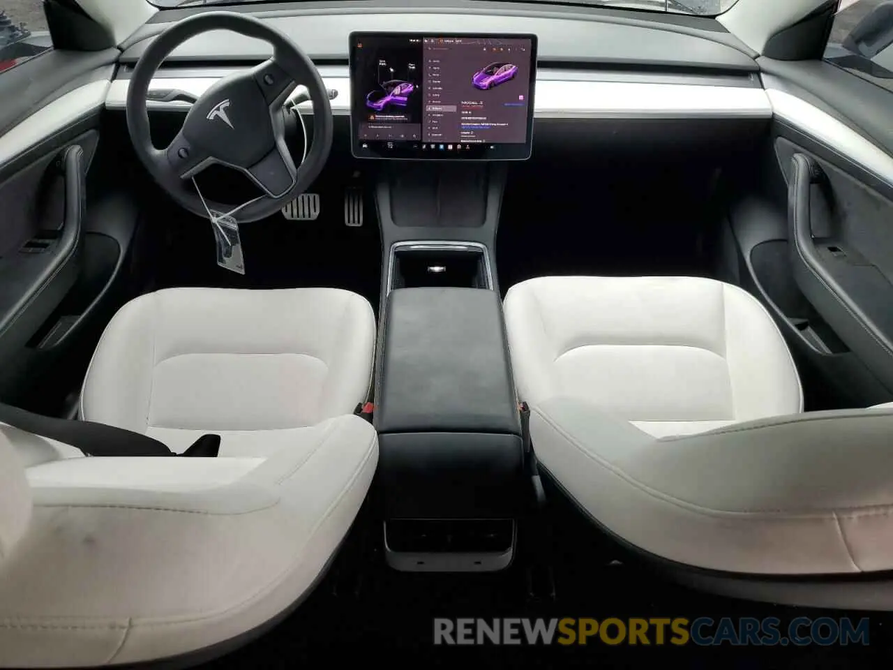 8 Photograph of a damaged car 5YJ3E1EC2MF984962 TESLA MODEL 3 2021