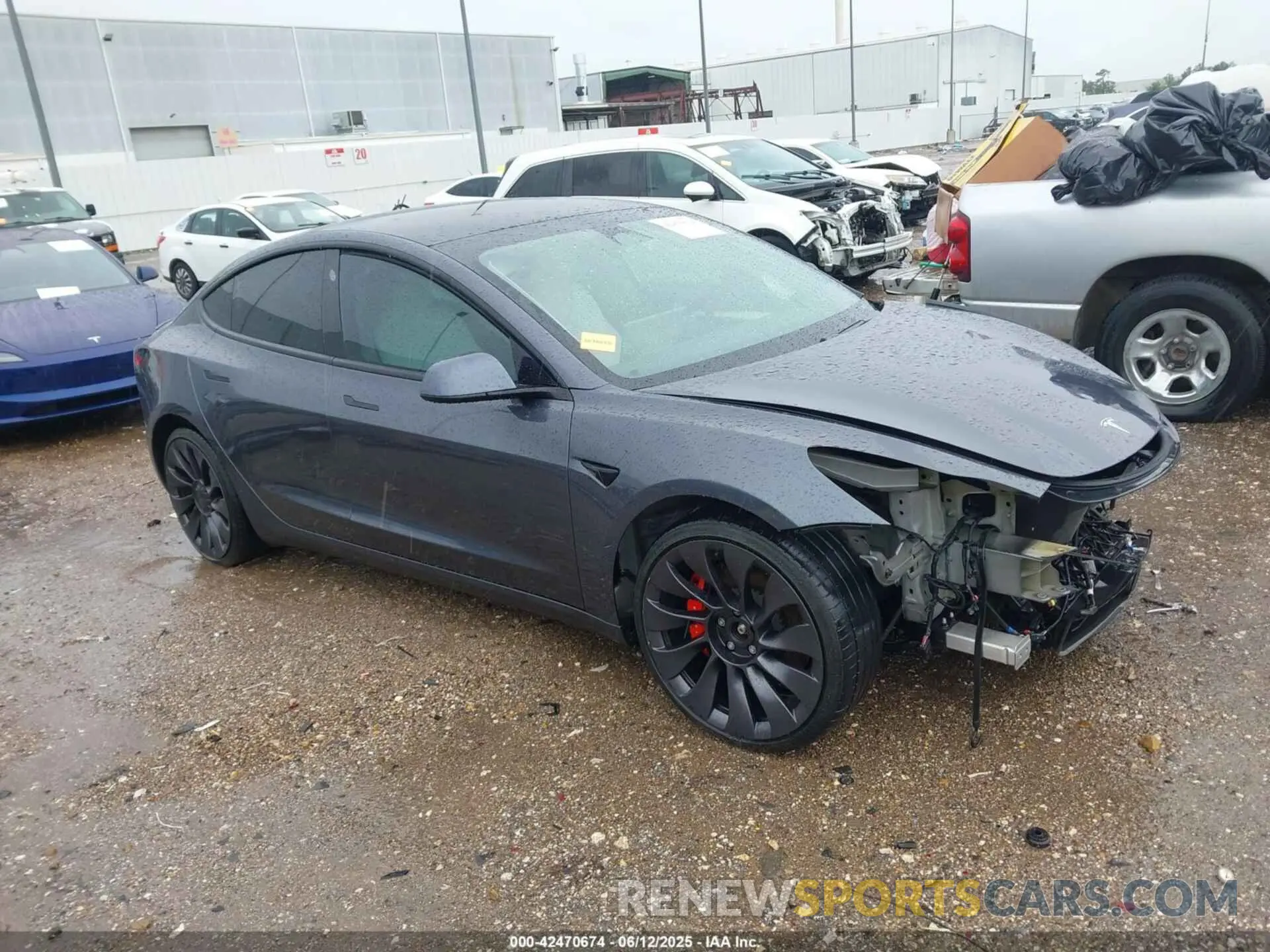1 Photograph of a damaged car 5YJ3E1EC3MF028289 TESLA MODEL 3 2021