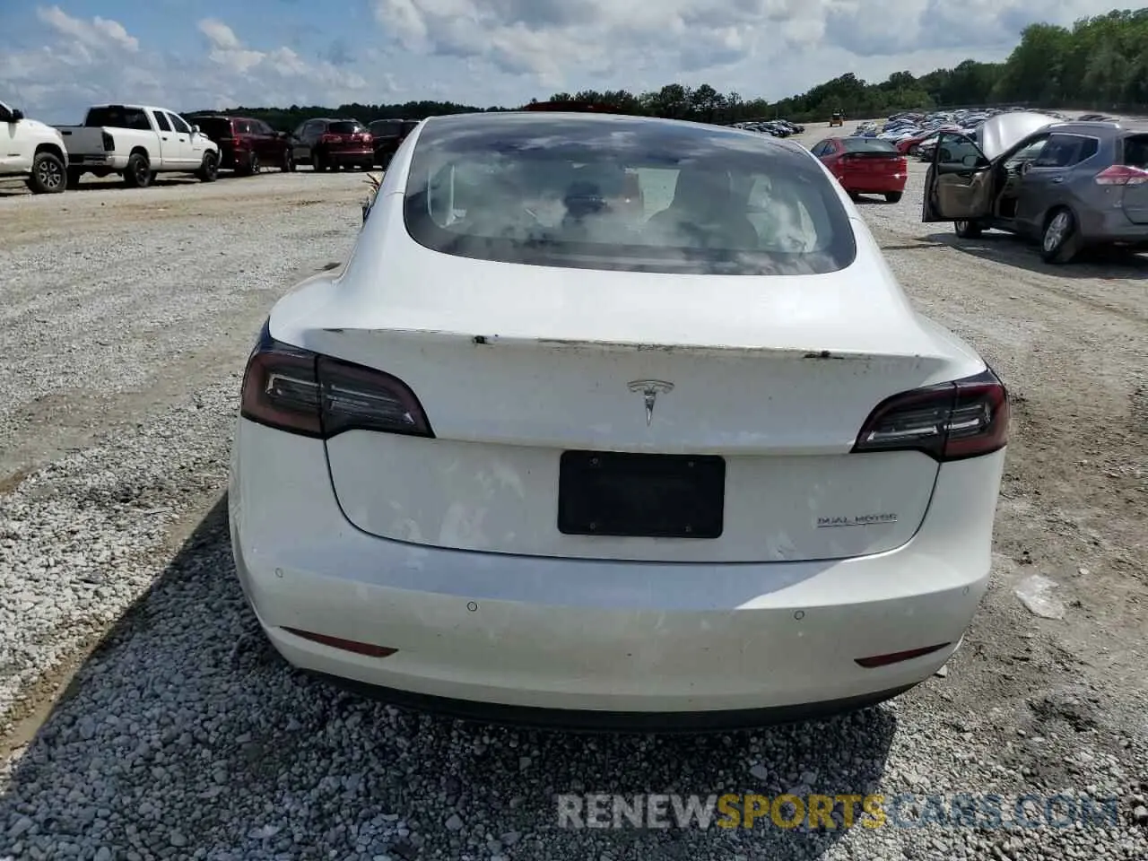 6 Photograph of a damaged car 5YJ3E1EC3MF030866 TESLA MODEL 3 2021