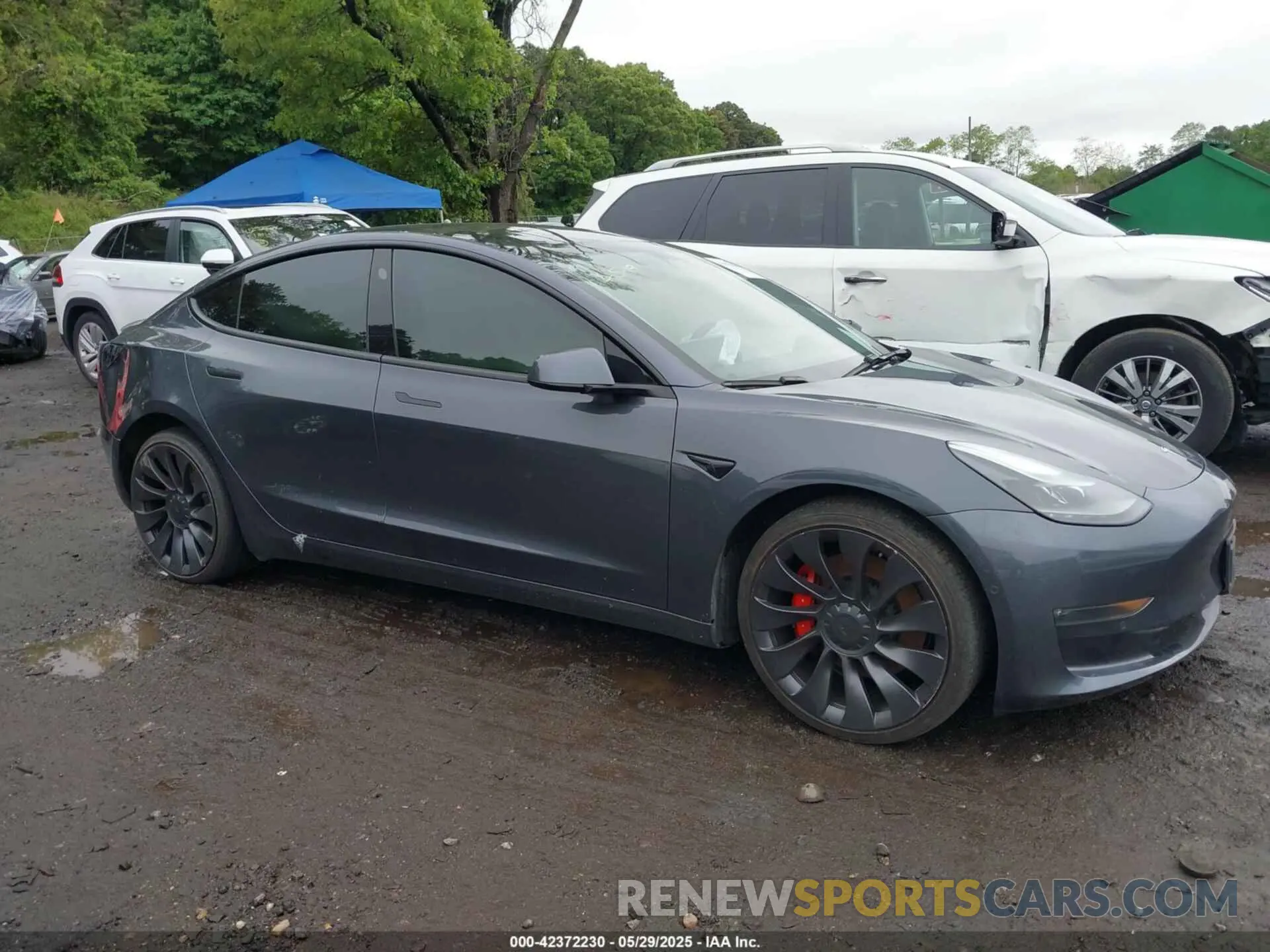 13 Photograph of a damaged car 5YJ3E1EC3MF056187 TESLA MODEL 3 2021