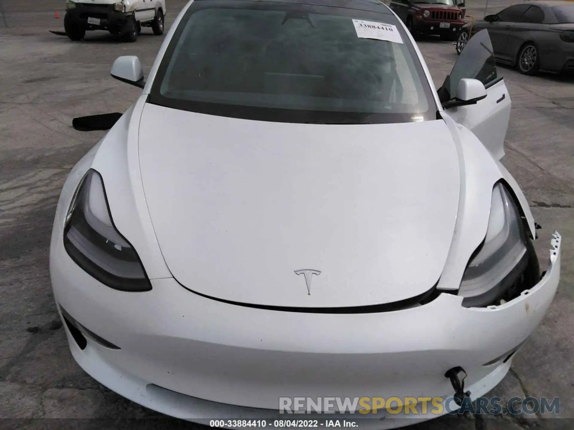 10 Photograph of a damaged car 5YJ3E1EC3MF077038 TESLA MODEL 3 2021