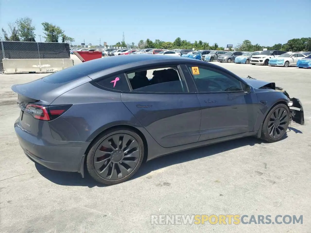 3 Photograph of a damaged car 5YJ3E1EC3MF078531 TESLA MODEL 3 2021