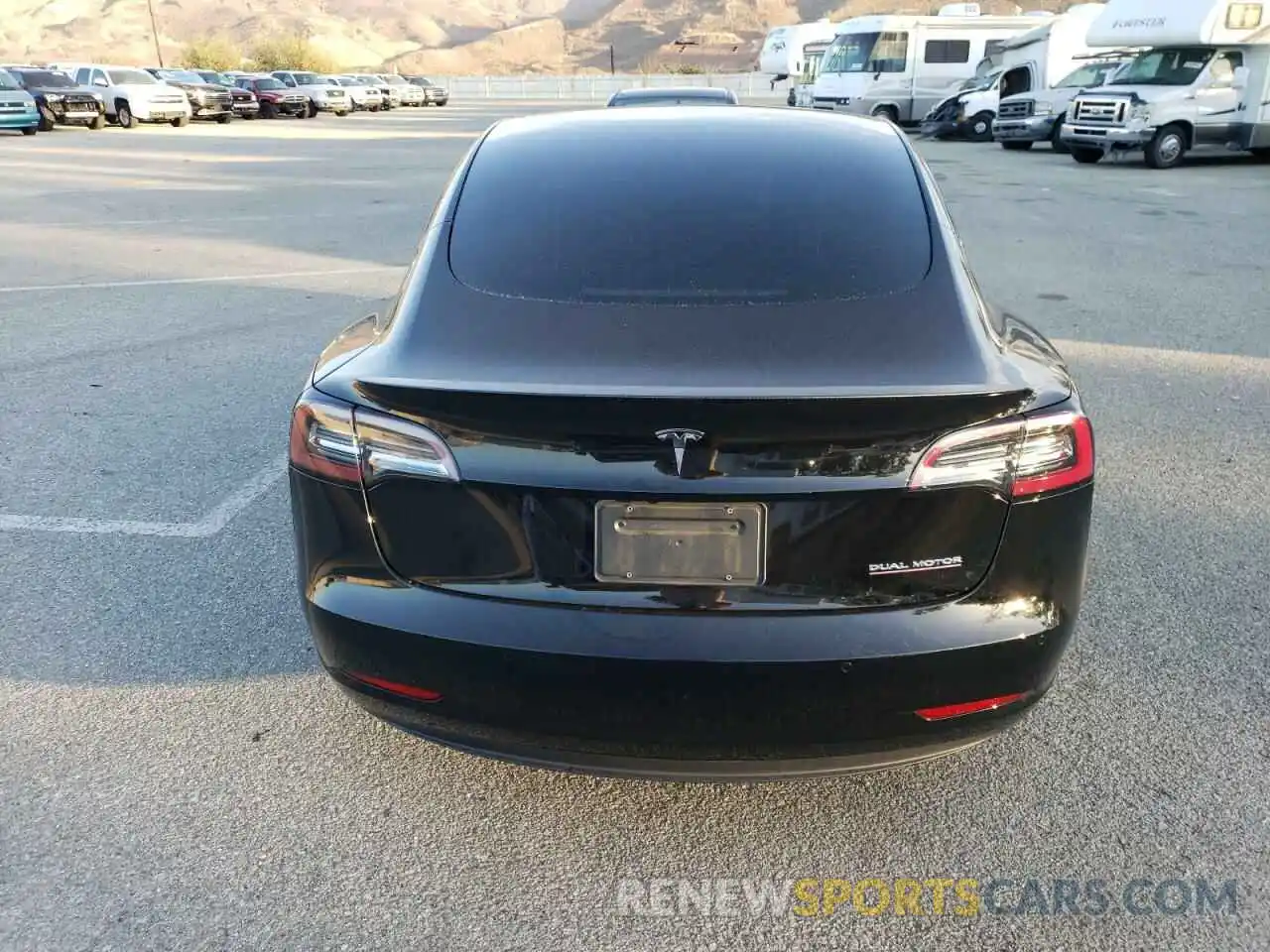 6 Photograph of a damaged car 5YJ3E1EC3MF849814 TESLA MODEL 3 2021