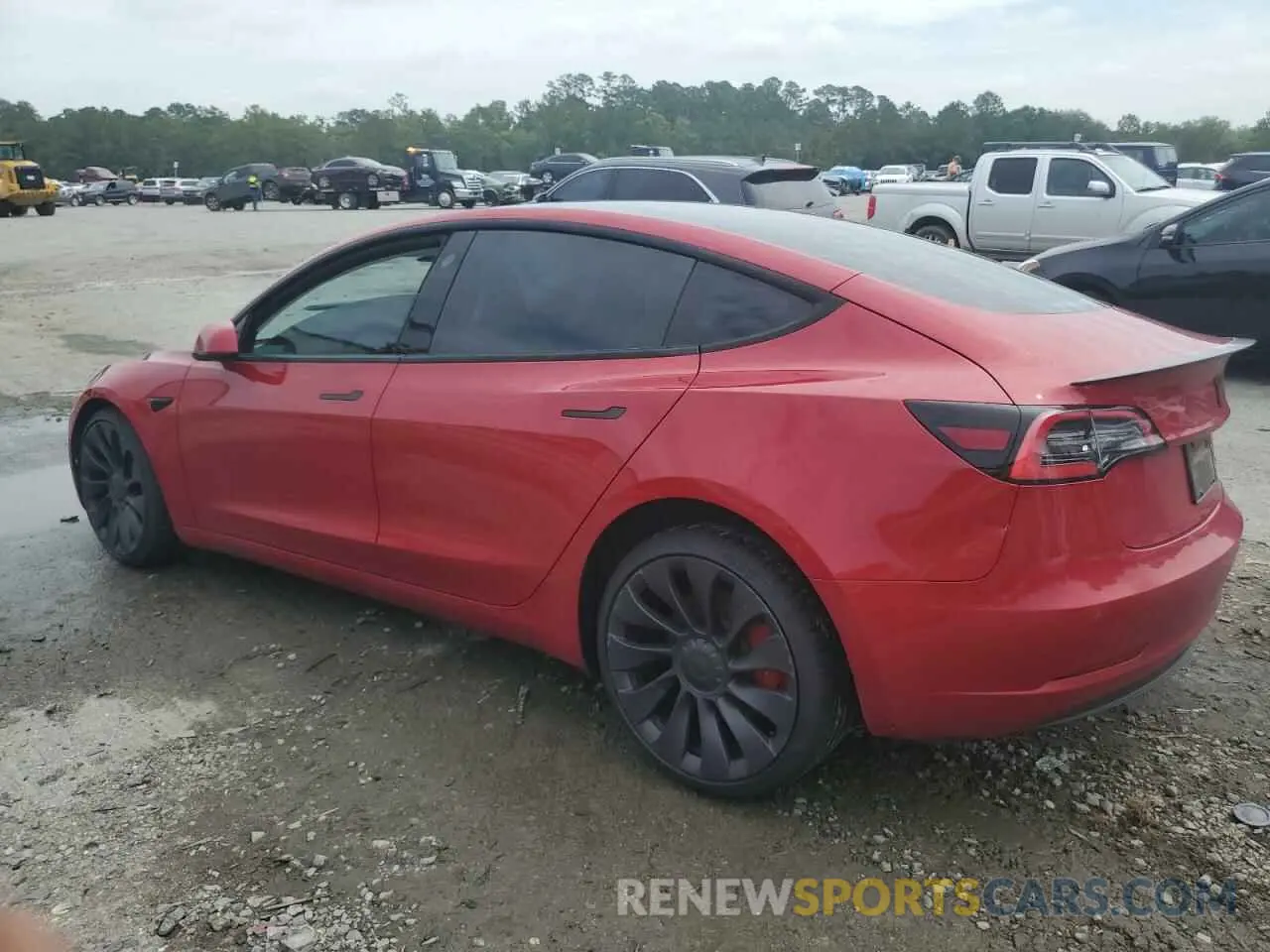 2 Photograph of a damaged car 5YJ3E1EC3MF850686 TESLA MODEL 3 2021