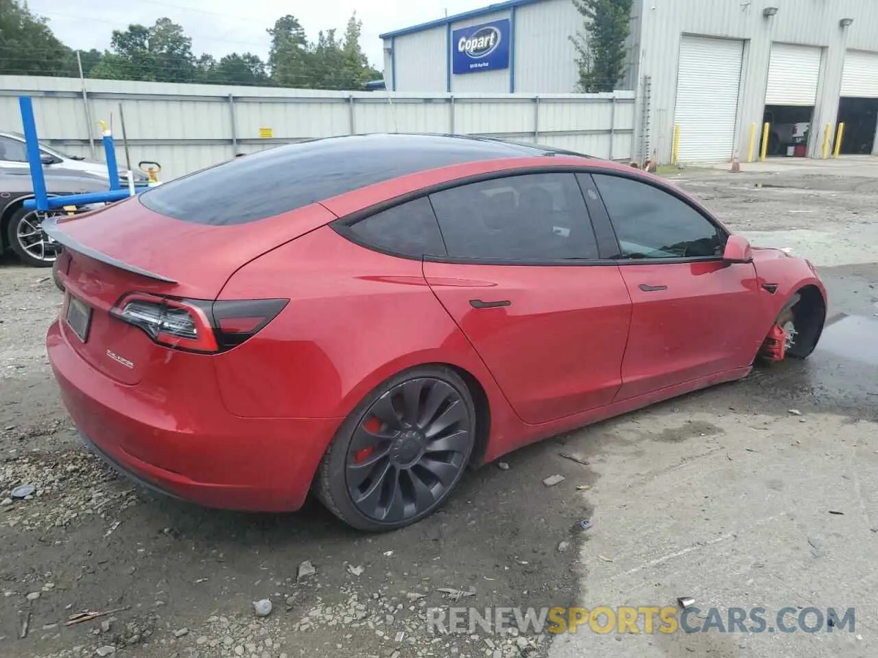 3 Photograph of a damaged car 5YJ3E1EC3MF850686 TESLA MODEL 3 2021
