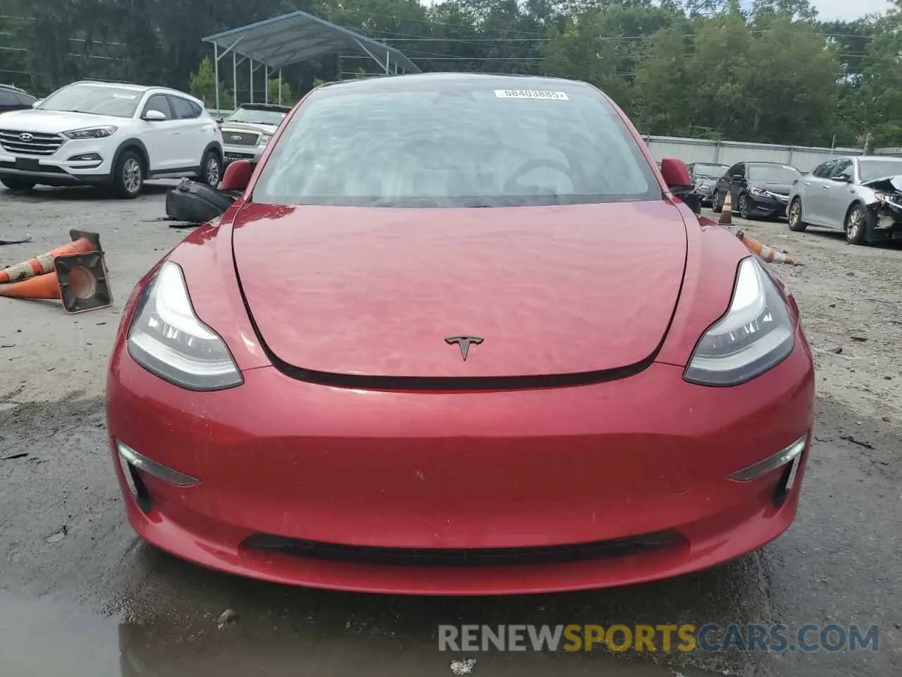5 Photograph of a damaged car 5YJ3E1EC3MF850686 TESLA MODEL 3 2021