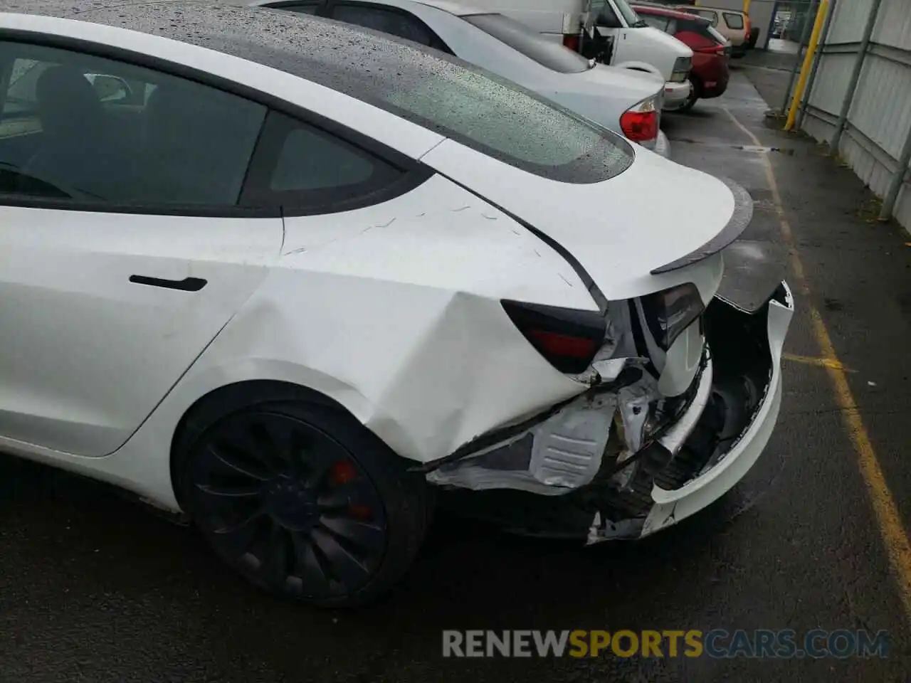 9 Photograph of a damaged car 5YJ3E1EC3MF850879 TESLA MODEL 3 2021