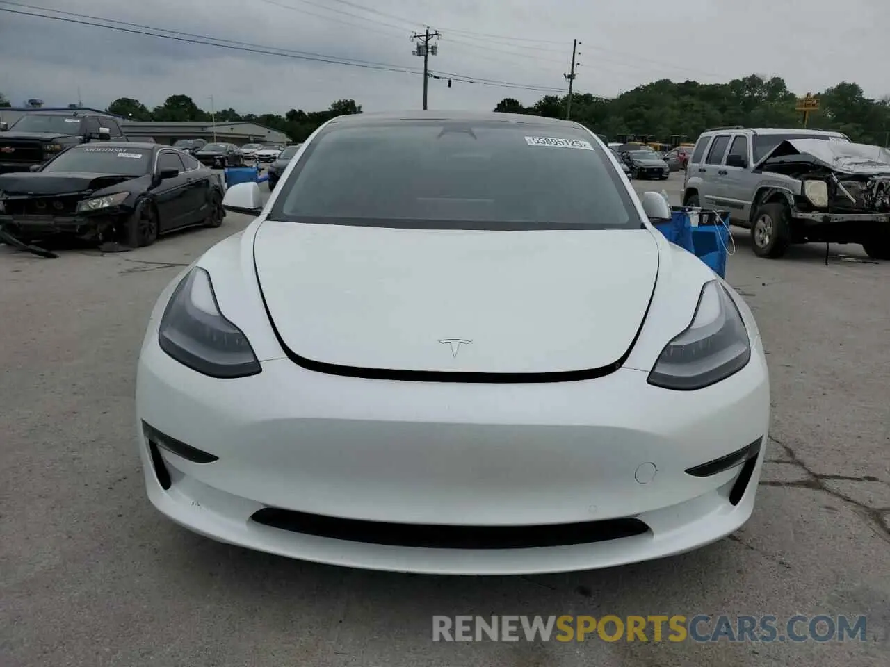 5 Photograph of a damaged car 5YJ3E1EC3MF984923 TESLA MODEL 3 2021