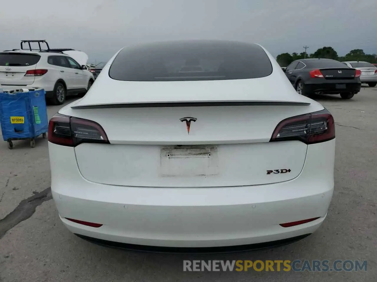 6 Photograph of a damaged car 5YJ3E1EC3MF984923 TESLA MODEL 3 2021