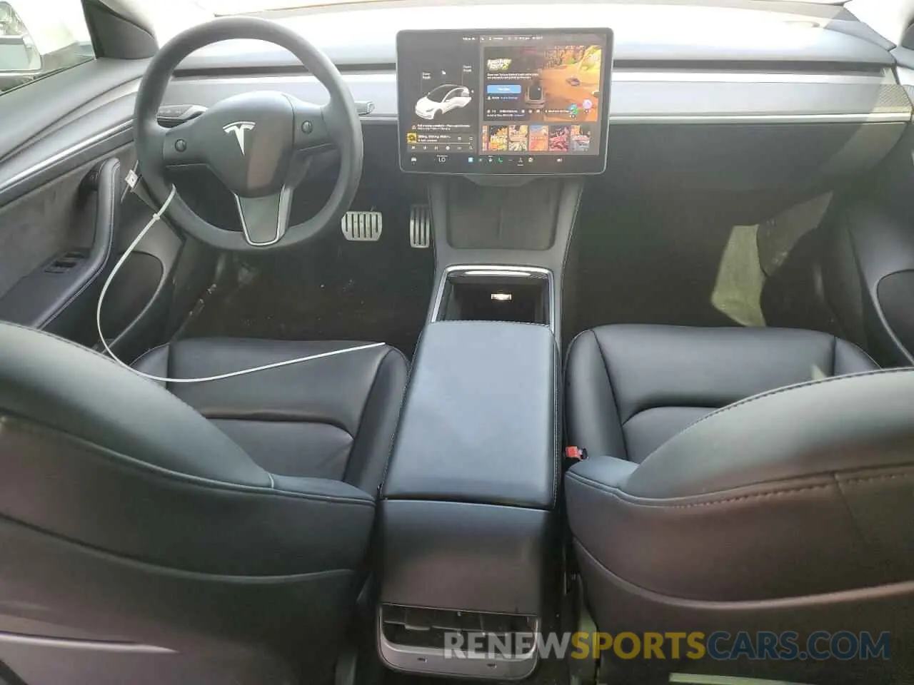 8 Photograph of a damaged car 5YJ3E1EC3MF984923 TESLA MODEL 3 2021