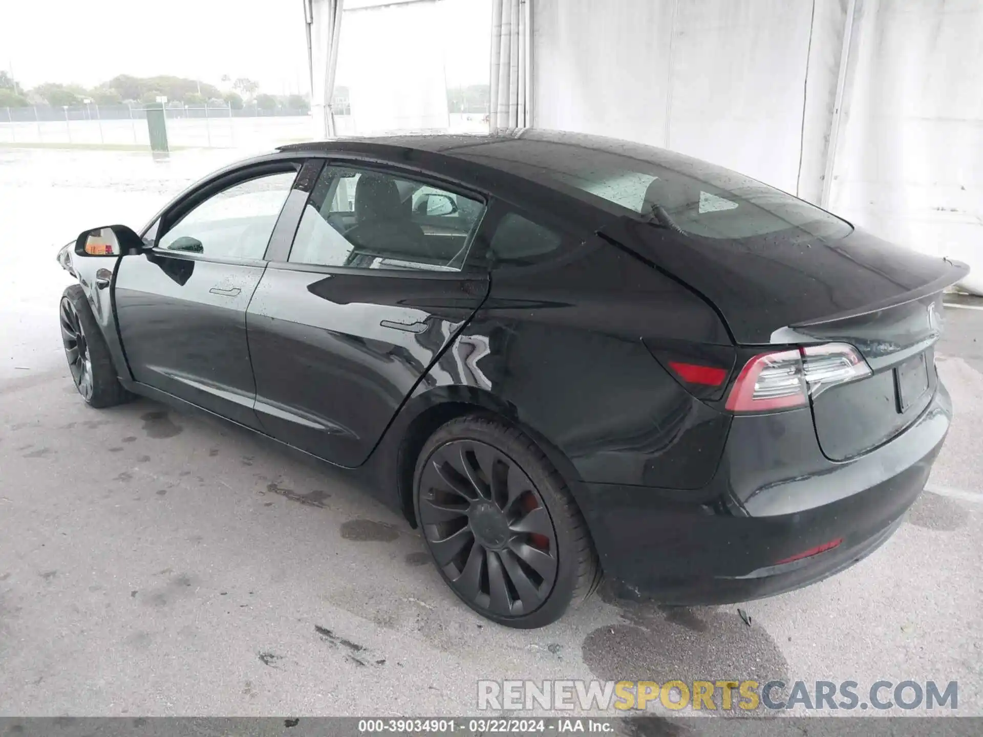 3 Photograph of a damaged car 5YJ3E1EC3MF990902 TESLA MODEL 3 2021