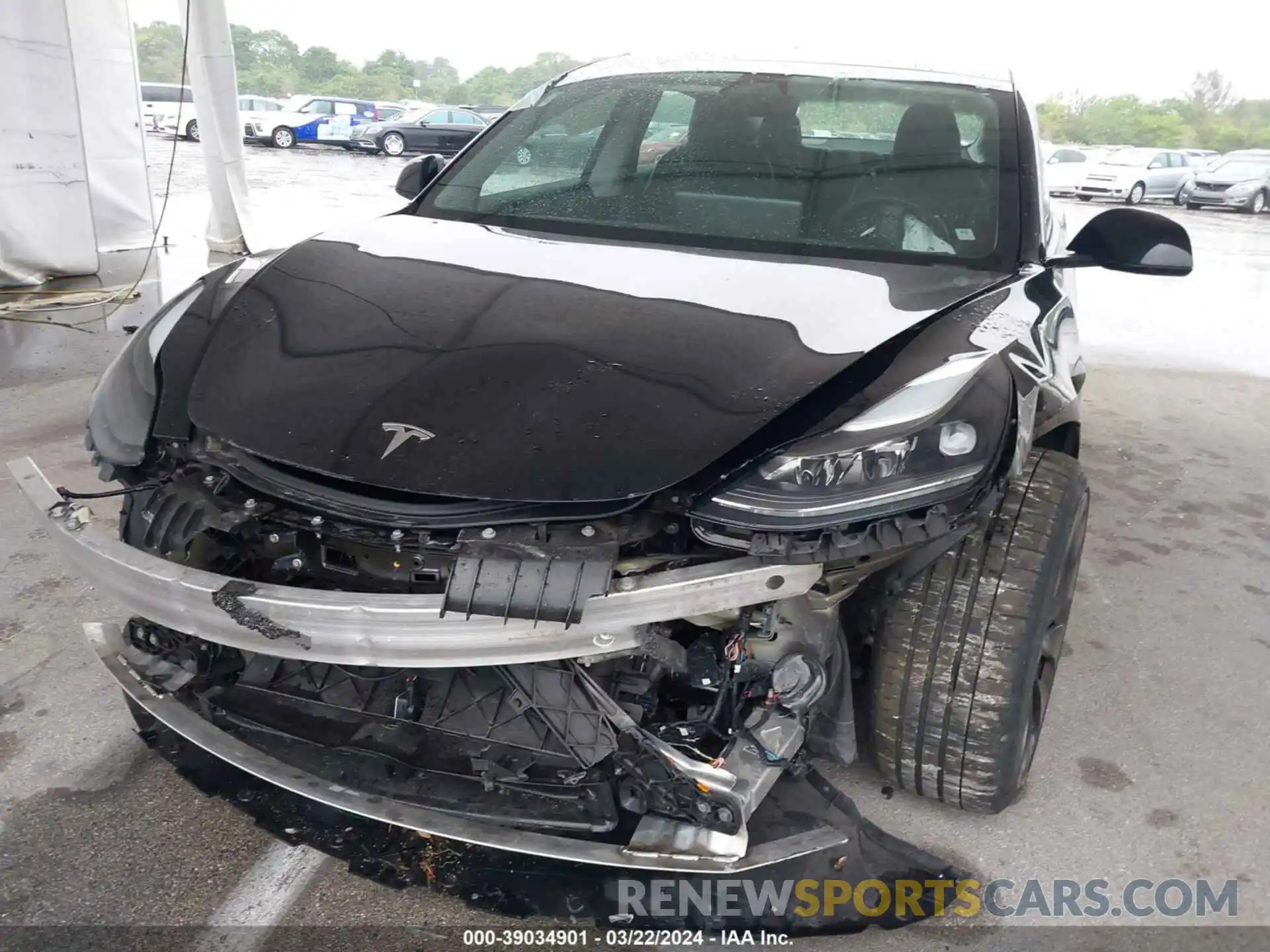 6 Photograph of a damaged car 5YJ3E1EC3MF990902 TESLA MODEL 3 2021