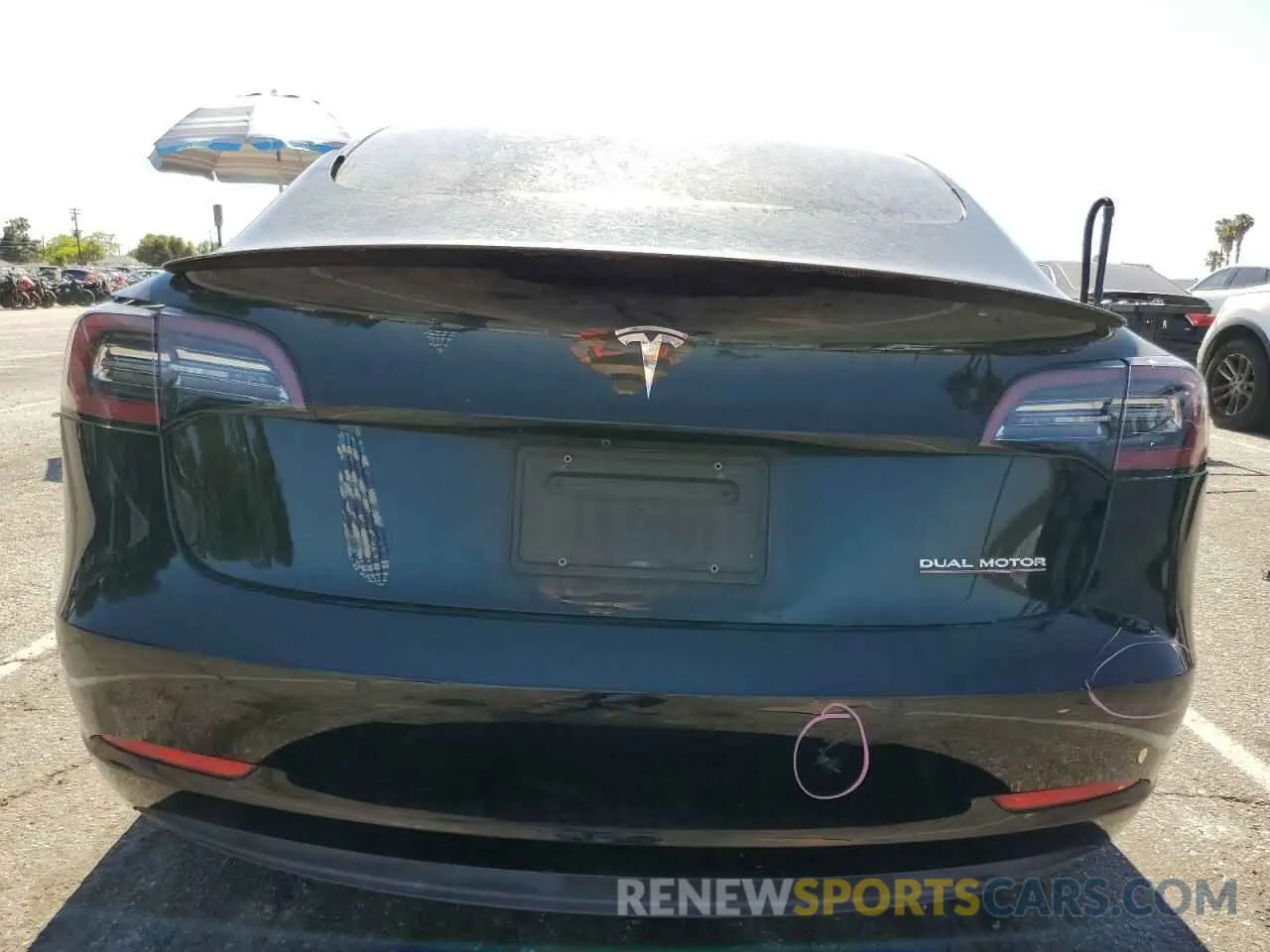 6 Photograph of a damaged car 5YJ3E1EC3MF996652 TESLA MODEL 3 2021