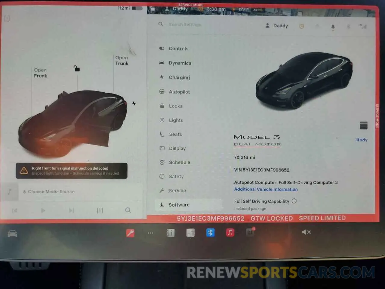9 Photograph of a damaged car 5YJ3E1EC3MF996652 TESLA MODEL 3 2021