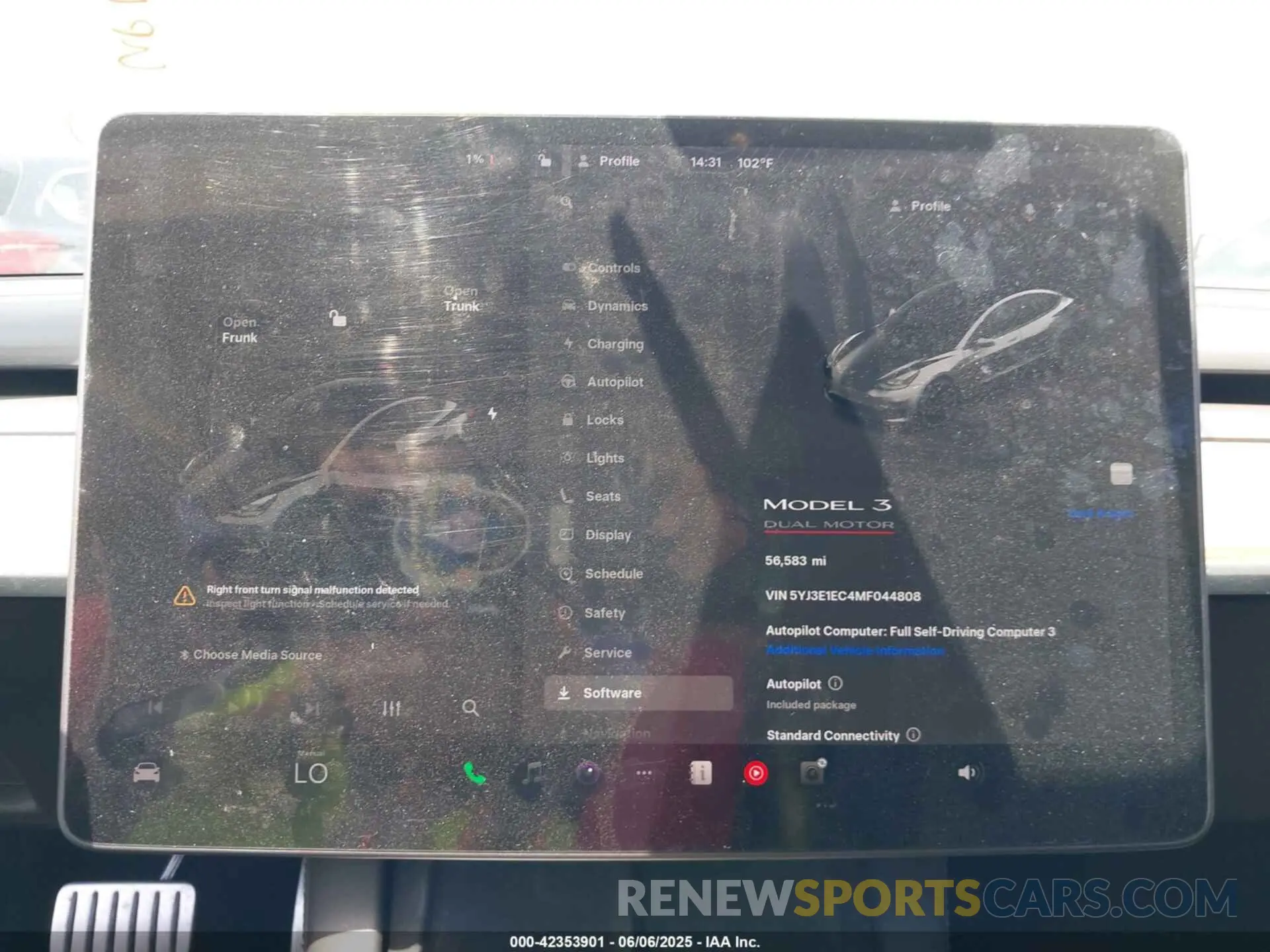 7 Photograph of a damaged car 5YJ3E1EC4MF044808 TESLA MODEL 3 2021