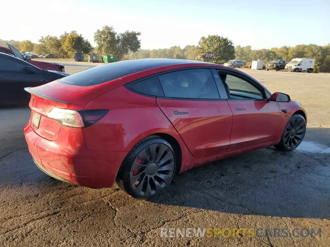 3 Photograph of a damaged car 5YJ3E1EC4MF054450 TESLA MODEL 3 2021