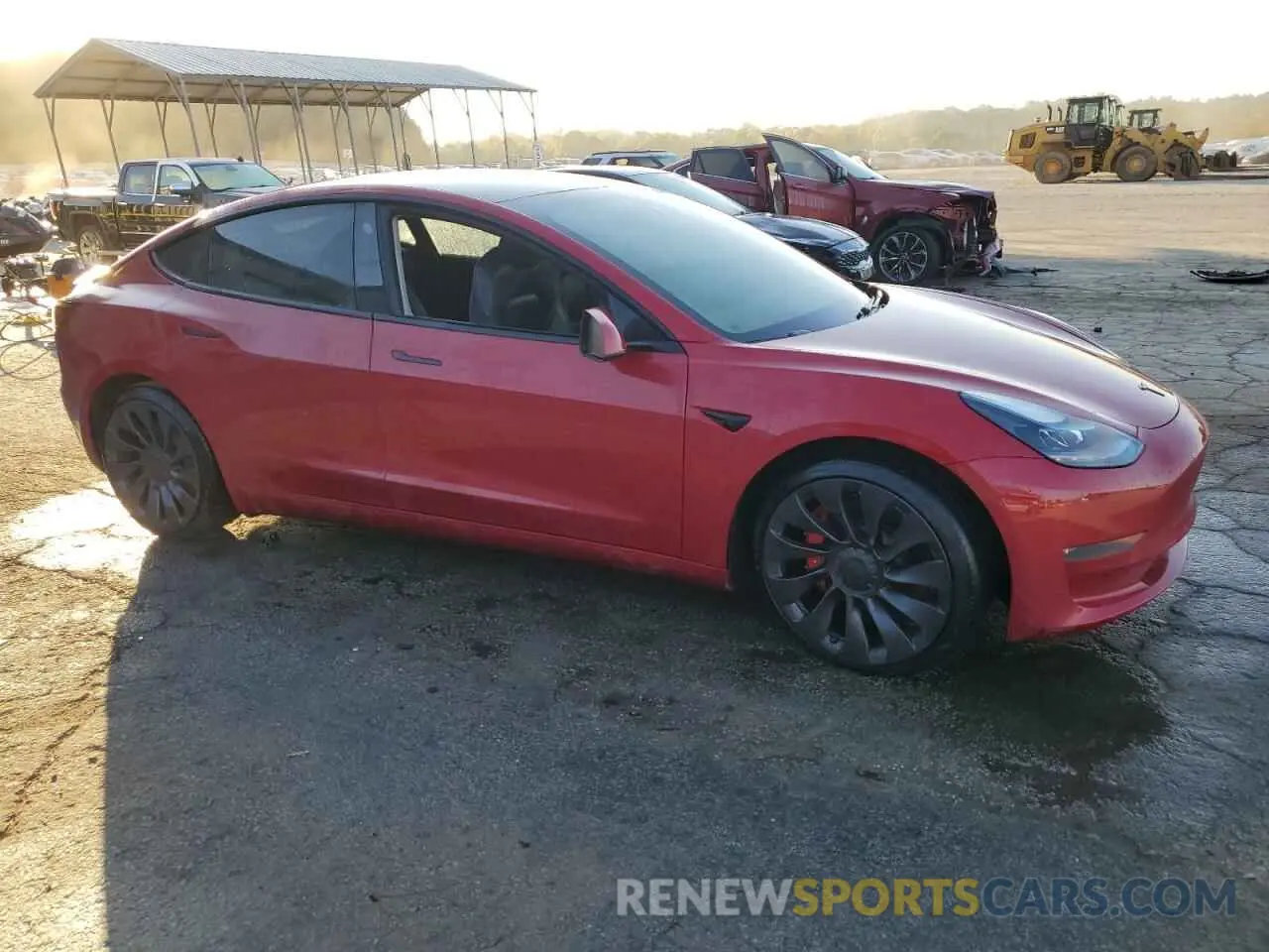 4 Photograph of a damaged car 5YJ3E1EC4MF054450 TESLA MODEL 3 2021