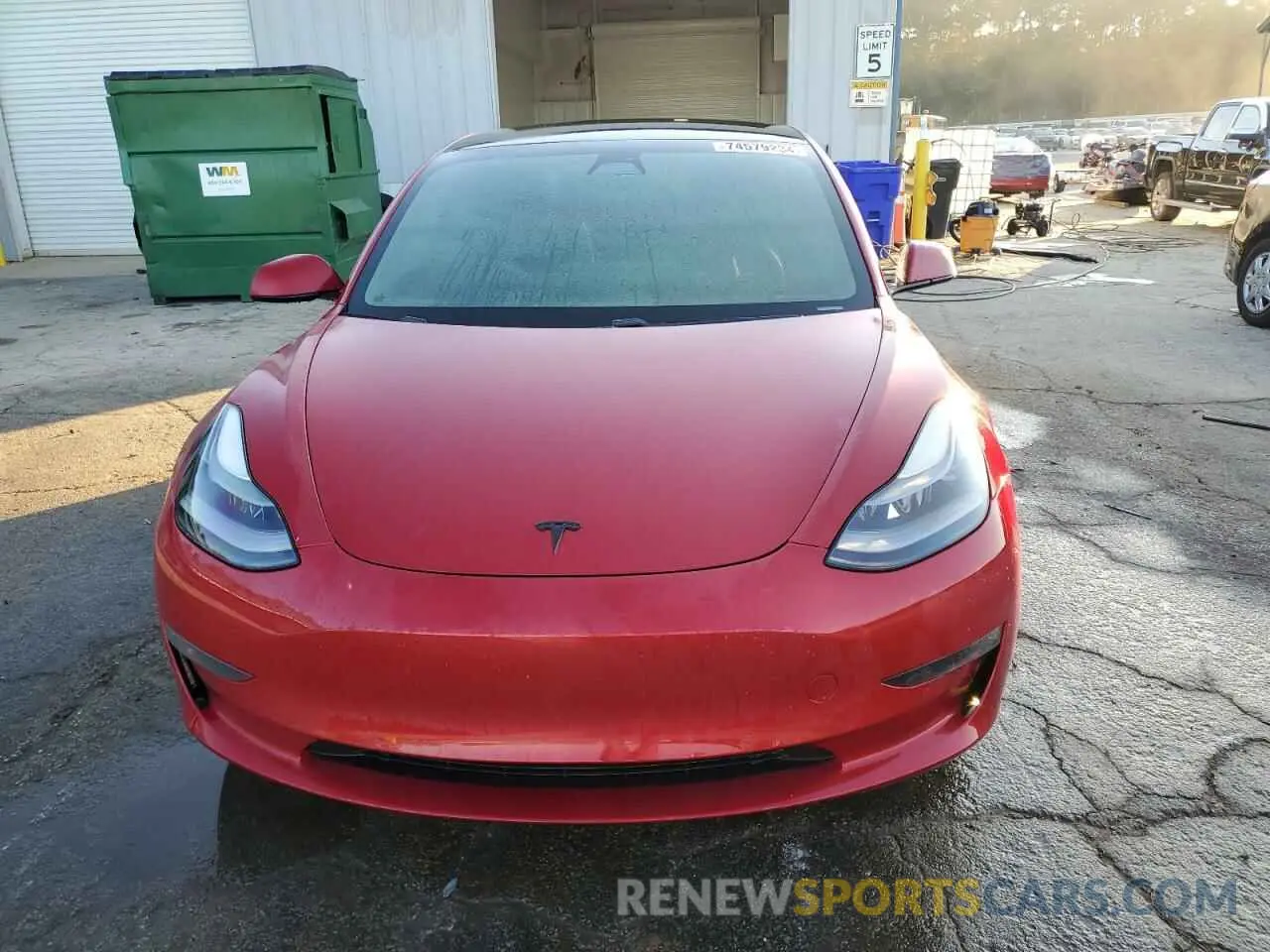 5 Photograph of a damaged car 5YJ3E1EC4MF054450 TESLA MODEL 3 2021