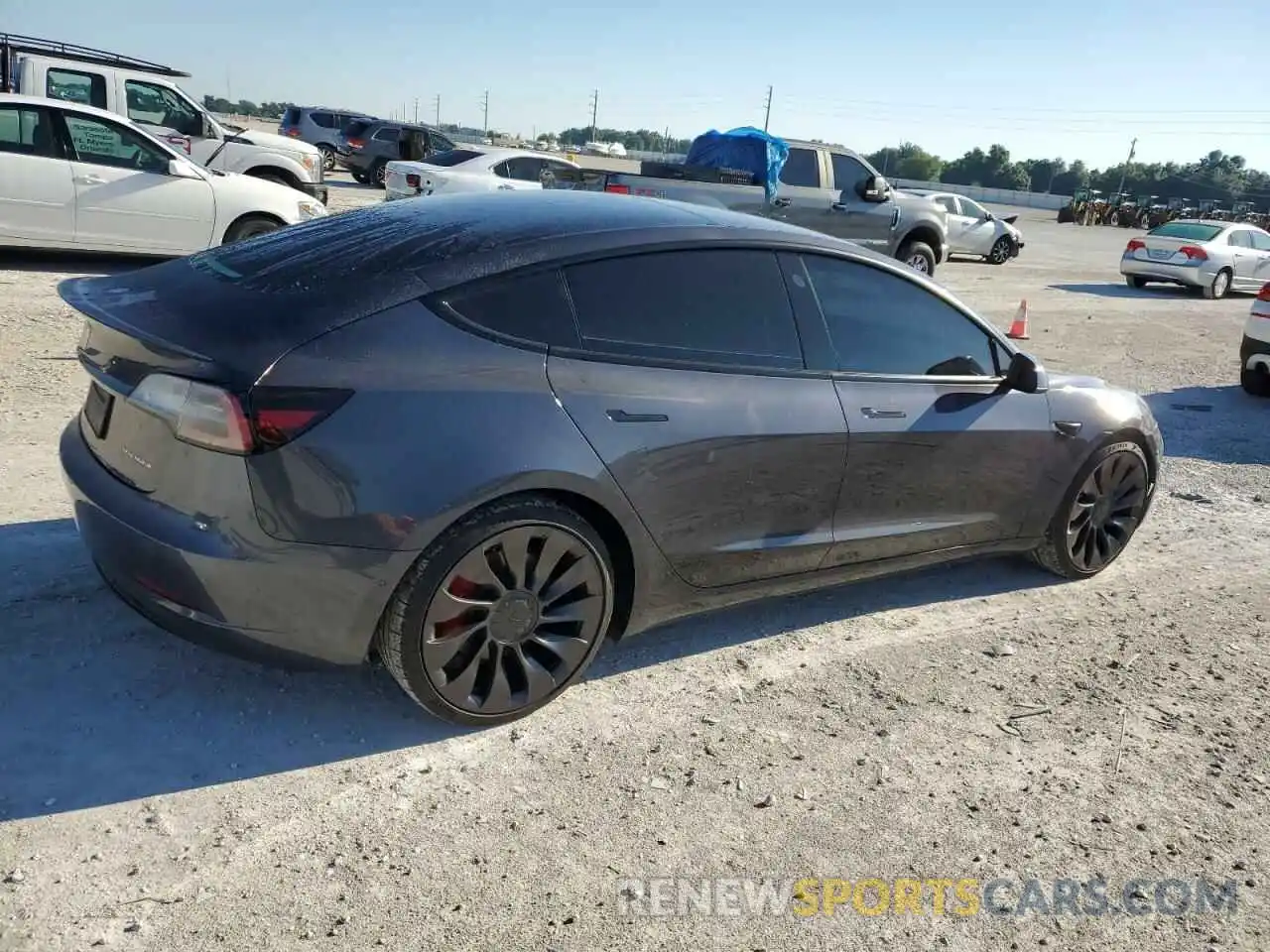 3 Photograph of a damaged car 5YJ3E1EC4MF055789 TESLA MODEL 3 2021