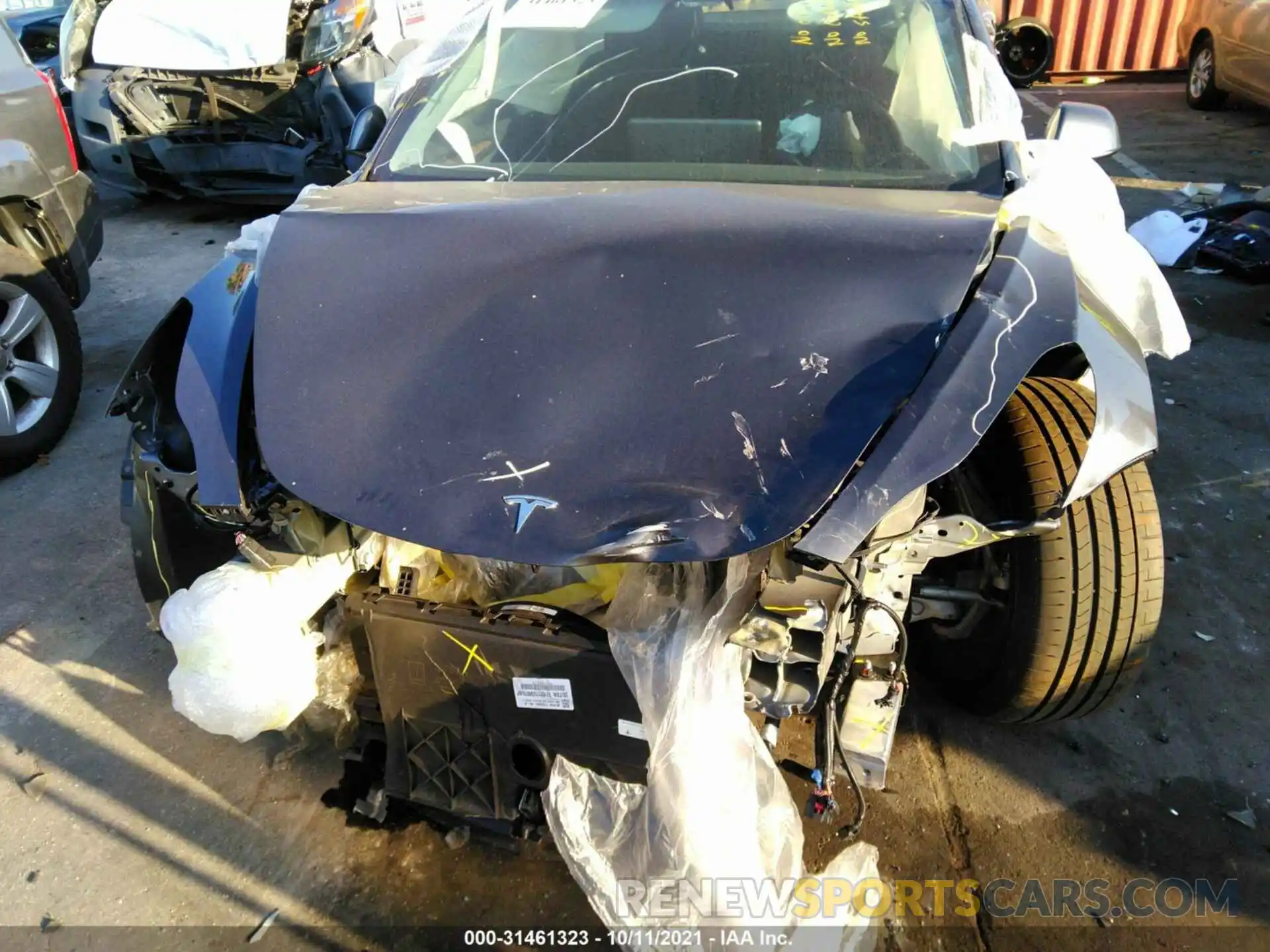 6 Photograph of a damaged car 5YJ3E1EC4MF990567 TESLA MODEL 3 2021