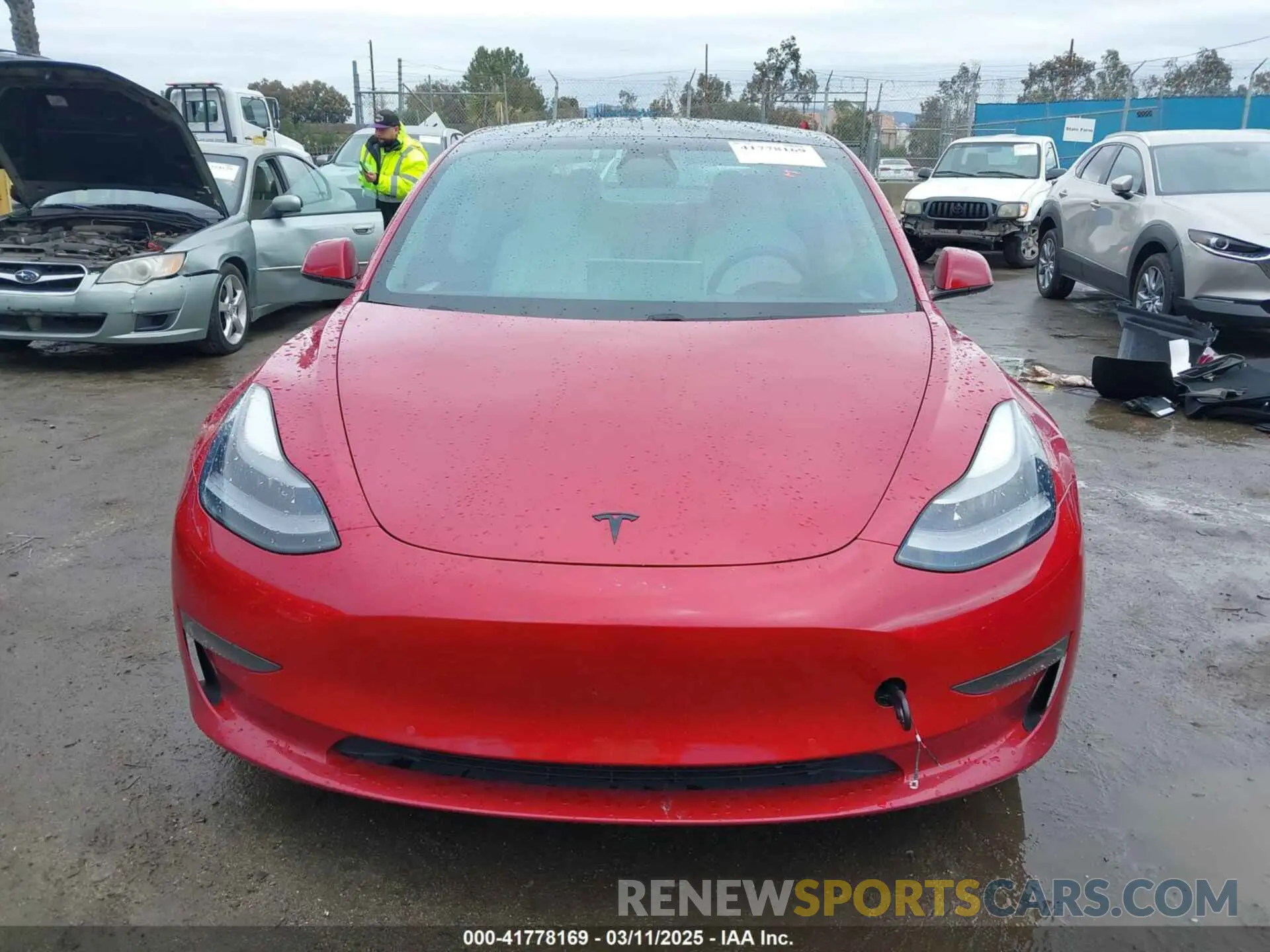 12 Photograph of a damaged car 5YJ3E1EC5MF050598 TESLA MODEL 3 2021