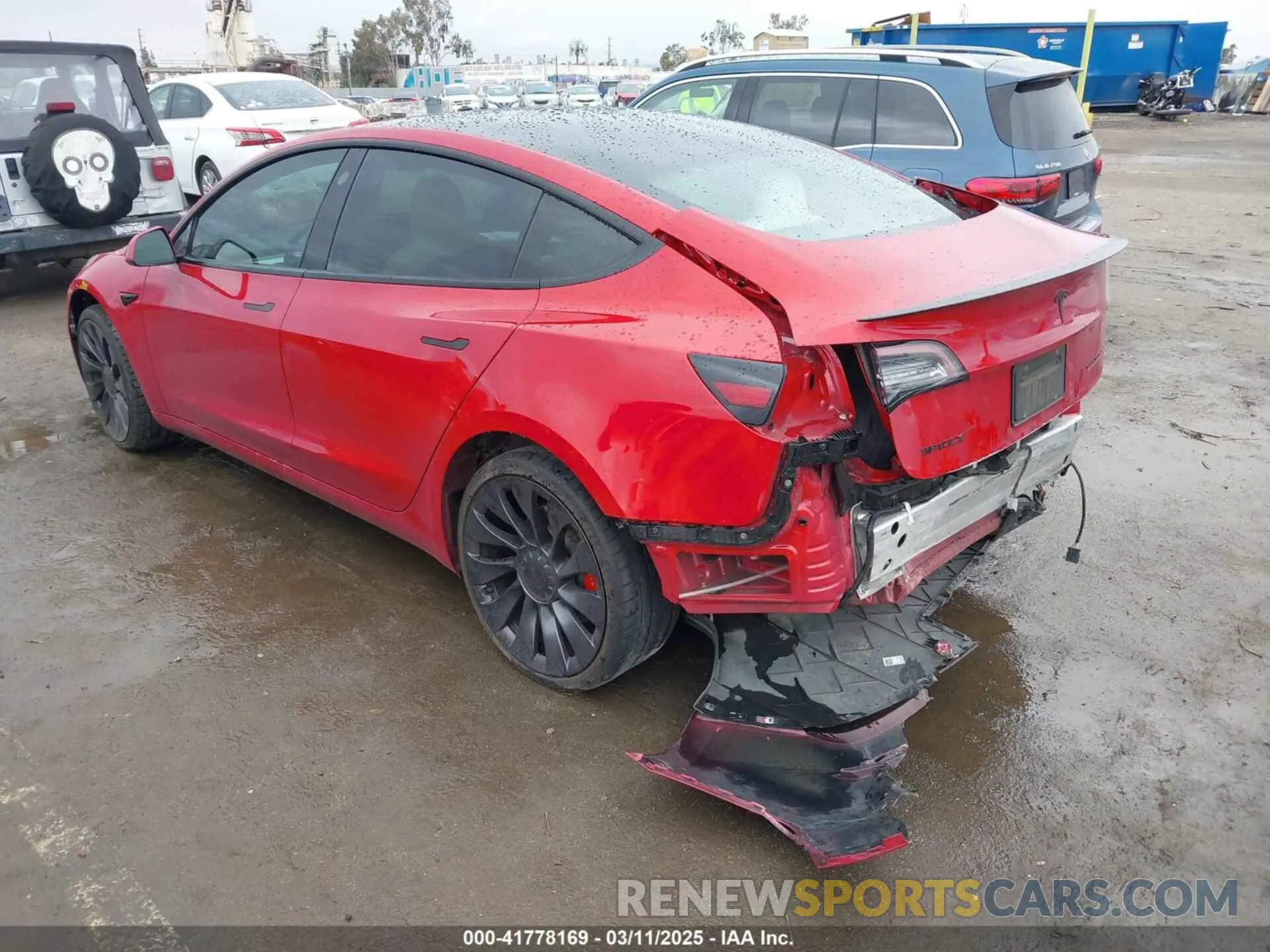 3 Photograph of a damaged car 5YJ3E1EC5MF050598 TESLA MODEL 3 2021