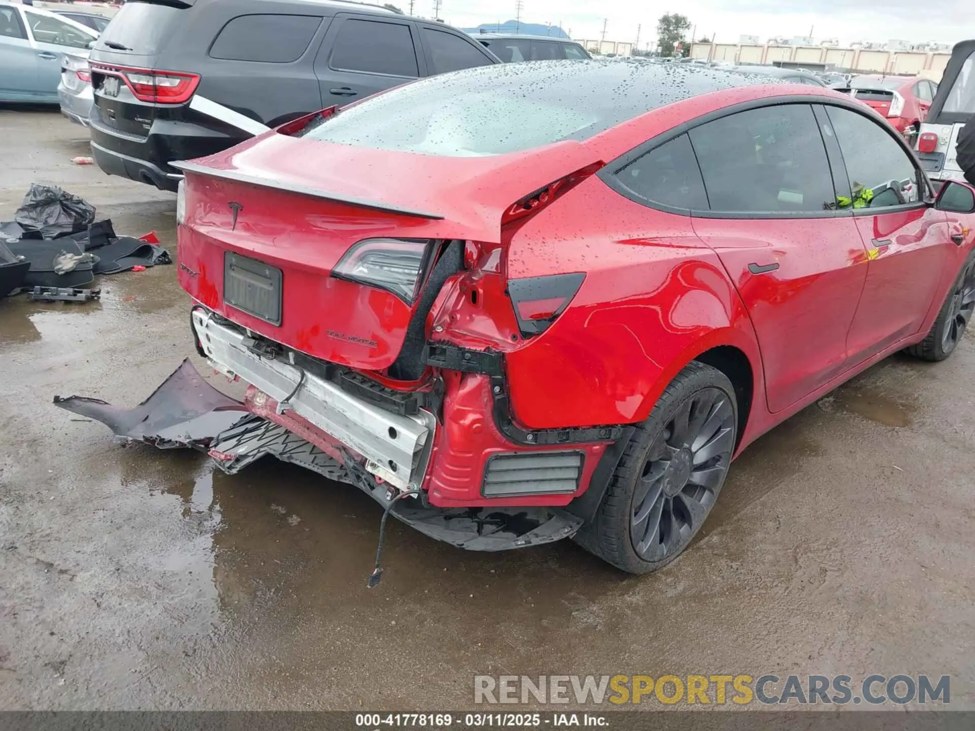 6 Photograph of a damaged car 5YJ3E1EC5MF050598 TESLA MODEL 3 2021