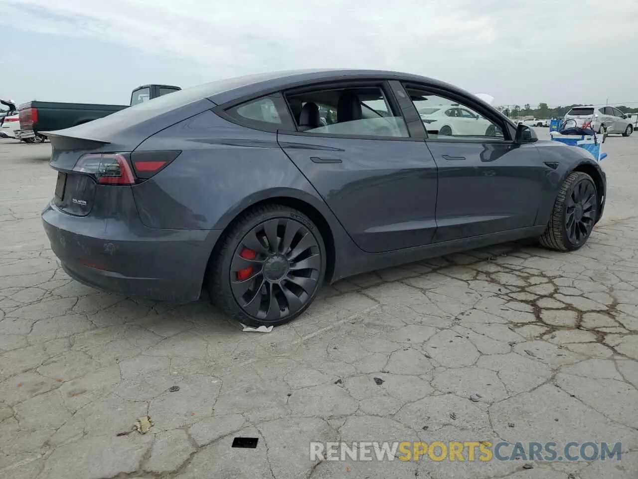 3 Photograph of a damaged car 5YJ3E1EC5MF064890 TESLA MODEL 3 2021