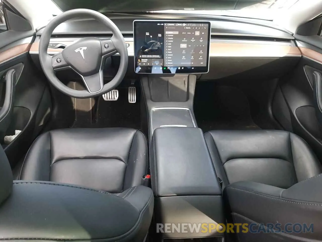 8 Photograph of a damaged car 5YJ3E1EC5MF093659 TESLA MODEL 3 2021