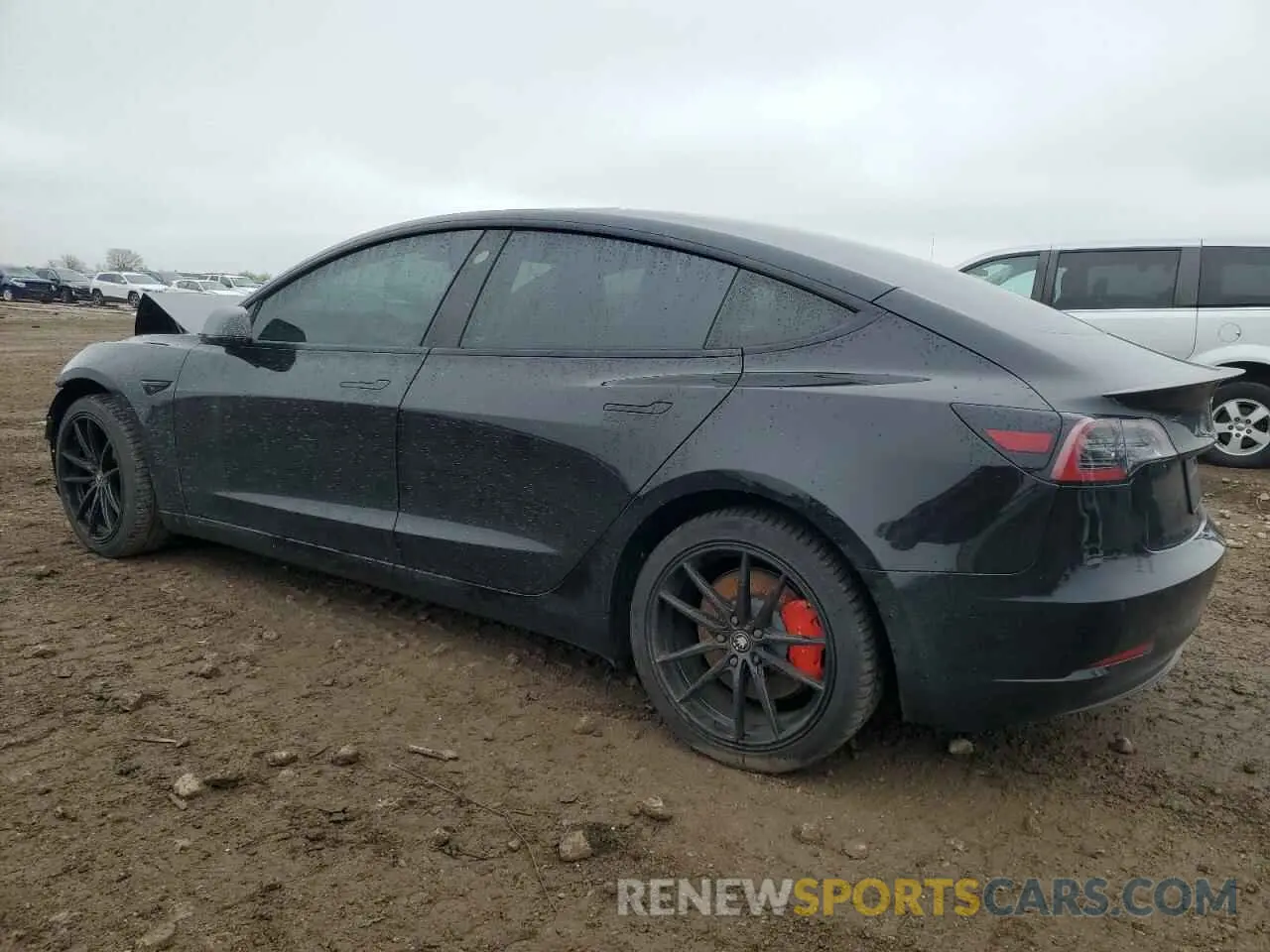 2 Photograph of a damaged car 5YJ3E1EC5MF097999 TESLA MODEL 3 2021