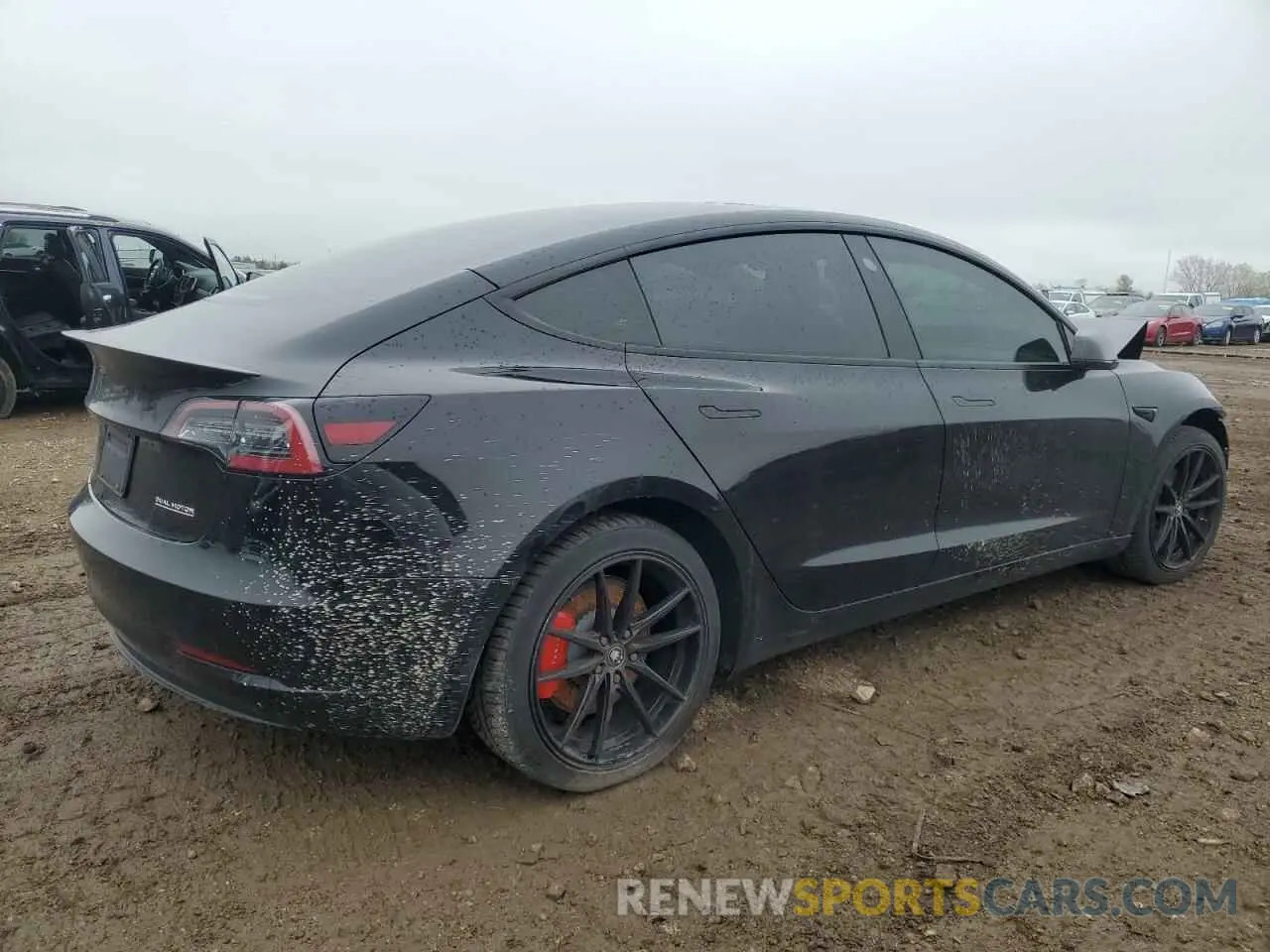 3 Photograph of a damaged car 5YJ3E1EC5MF097999 TESLA MODEL 3 2021