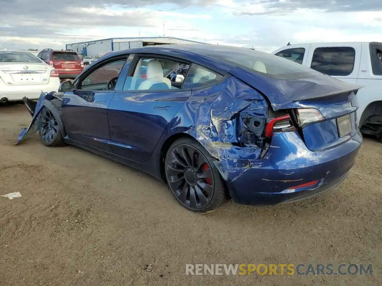 3 Photograph of a damaged car 5YJ3E1EC5MF856411 TESLA MODEL 3 2021