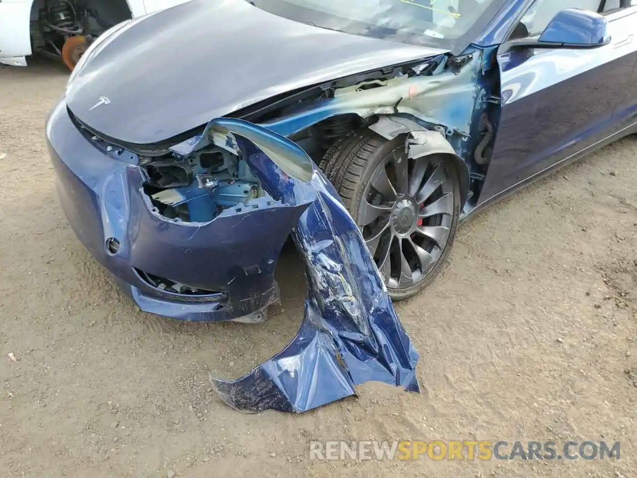 9 Photograph of a damaged car 5YJ3E1EC5MF856411 TESLA MODEL 3 2021