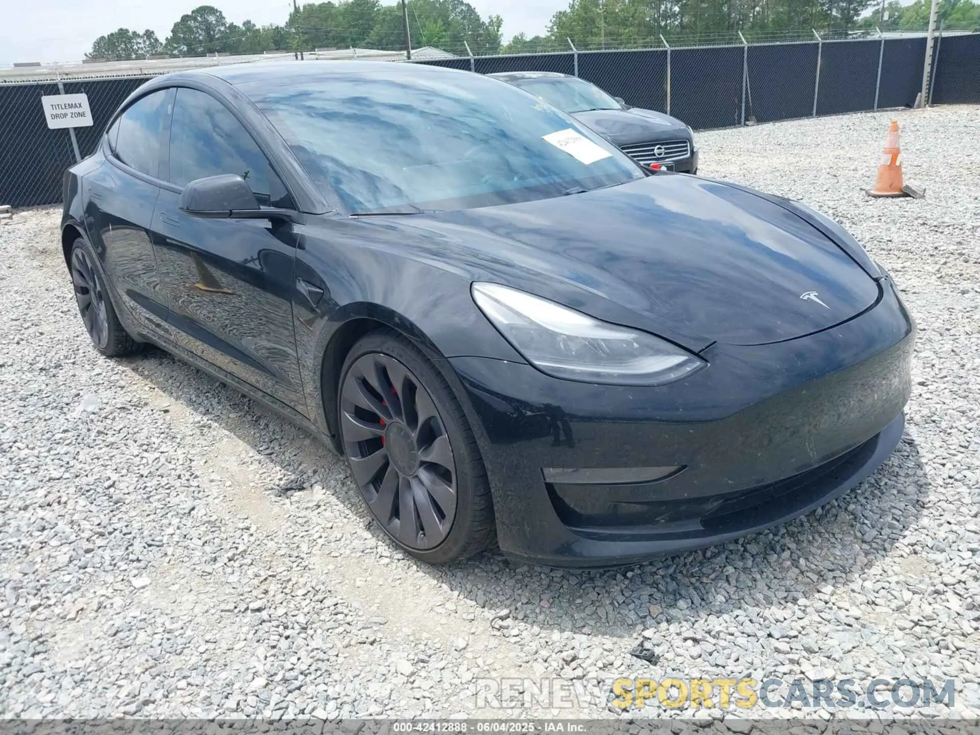 1 Photograph of a damaged car 5YJ3E1EC5MF925422 TESLA MODEL 3 2021