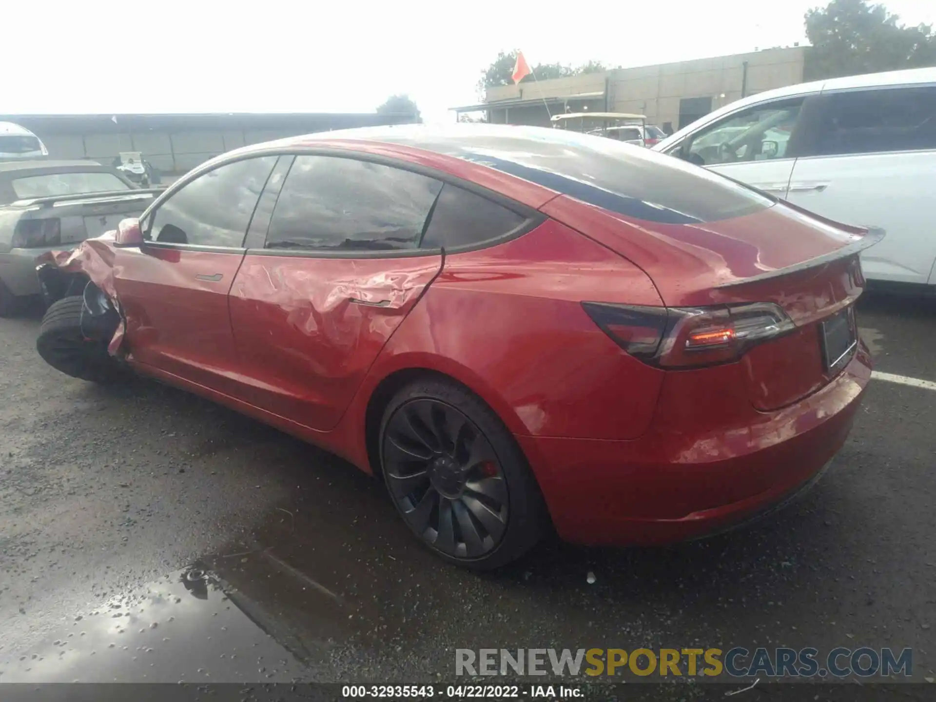 3 Photograph of a damaged car 5YJ3E1EC5MF947940 TESLA MODEL 3 2021