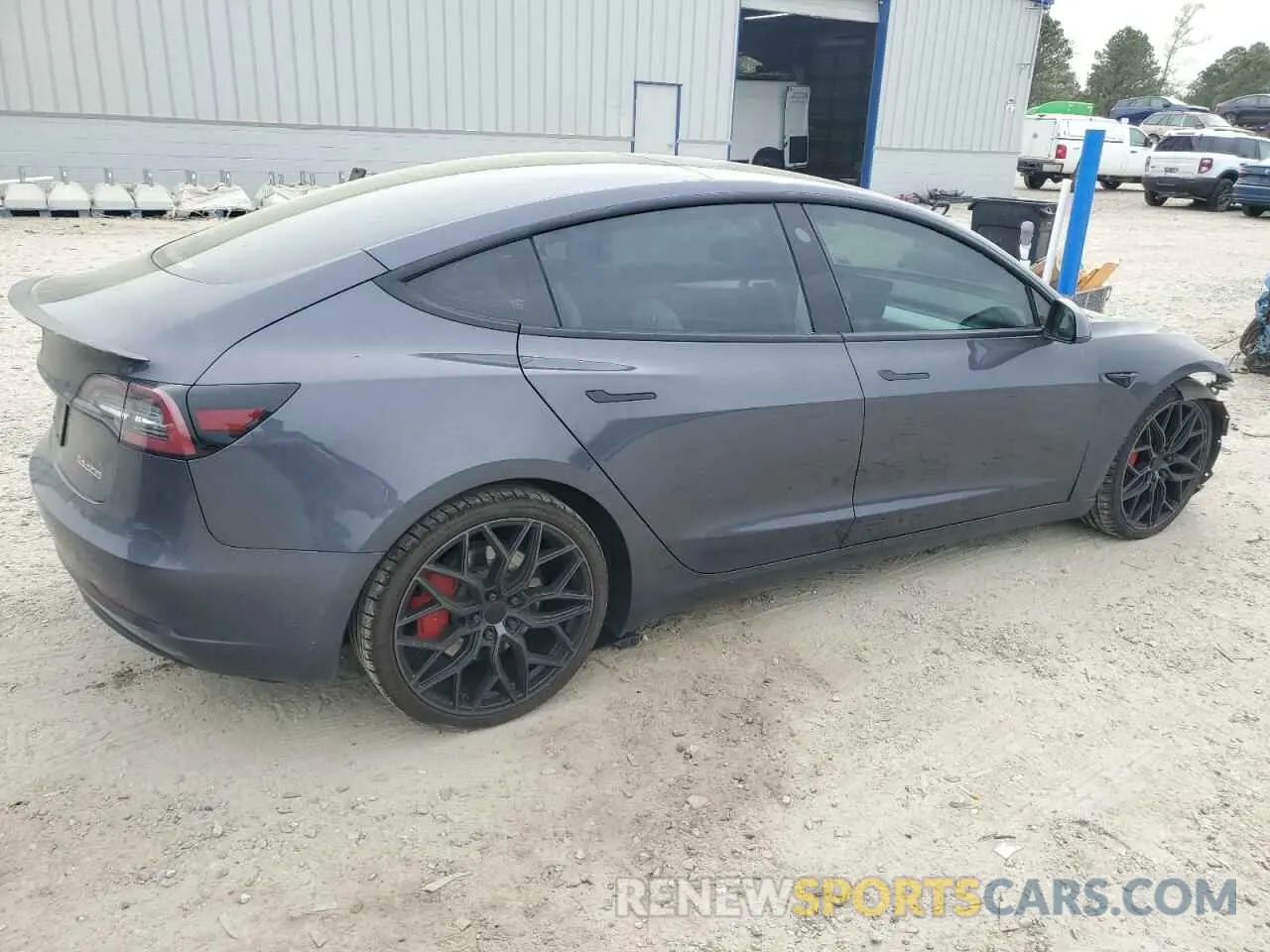 3 Photograph of a damaged car 5YJ3E1EC5MF984986 TESLA MODEL 3 2021