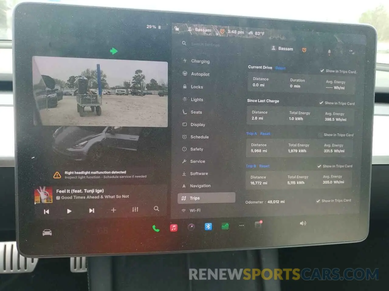 9 Photograph of a damaged car 5YJ3E1EC5MF984986 TESLA MODEL 3 2021