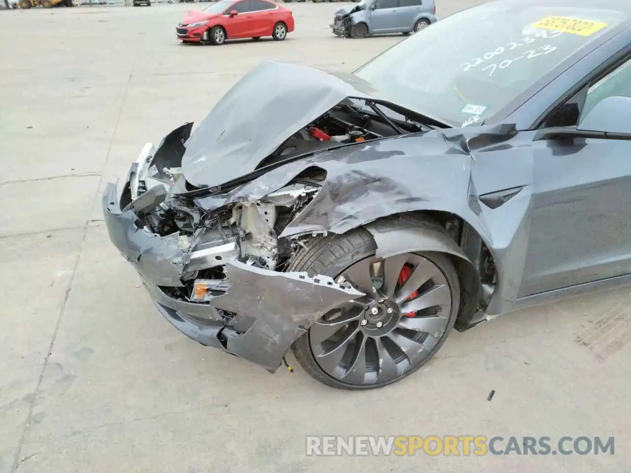 10 Photograph of a damaged car 5YJ3E1EC6MF061092 TESLA MODEL 3 2021