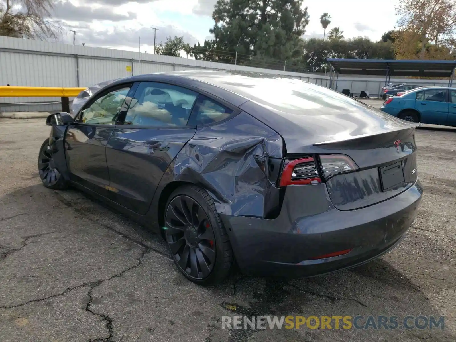 3 Photograph of a damaged car 5YJ3E1EC6MF874335 TESLA MODEL 3 2021