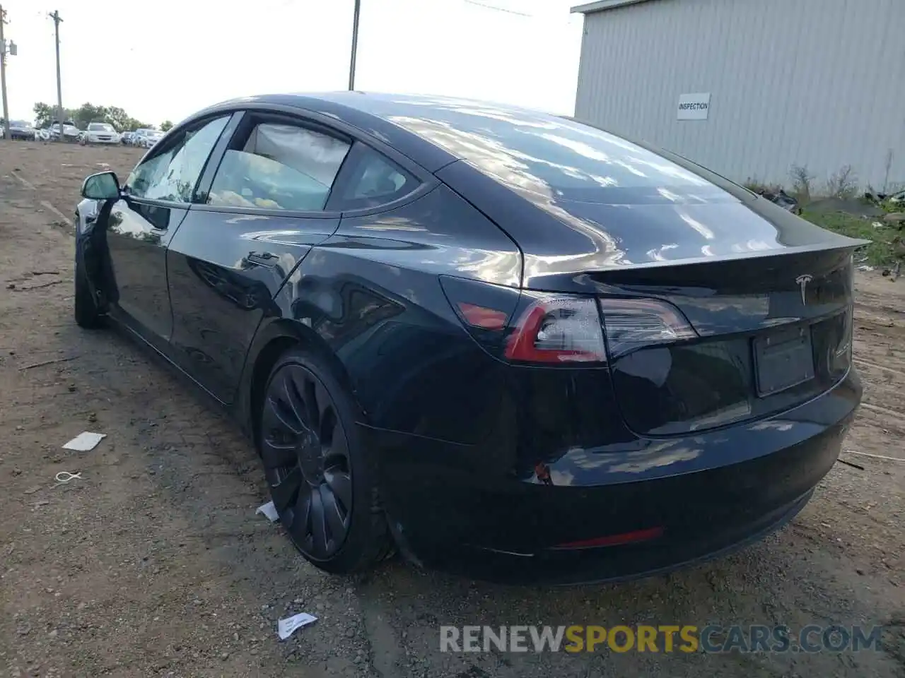 3 Photograph of a damaged car 5YJ3E1EC6MF914249 TESLA MODEL 3 2021