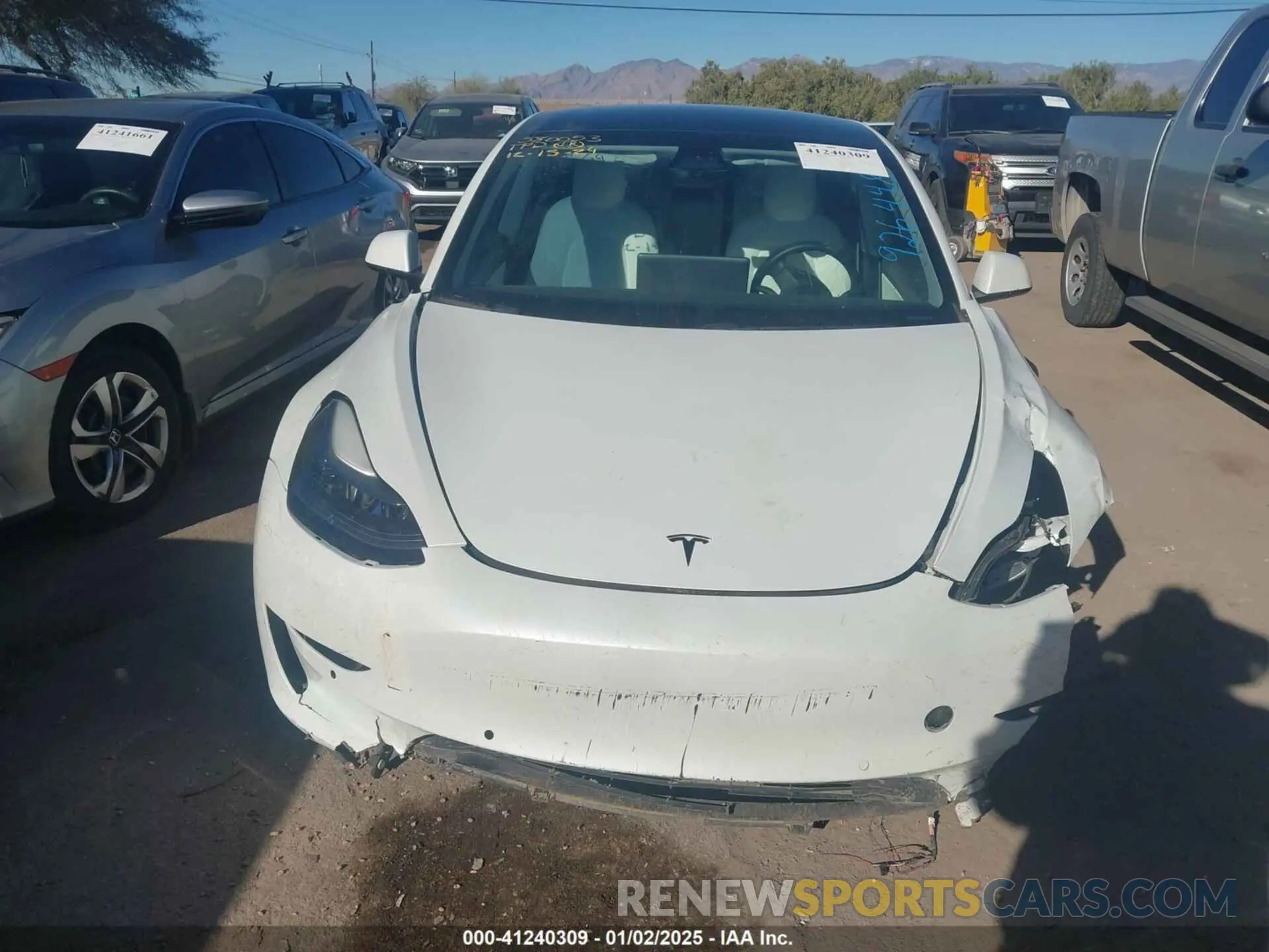 12 Photograph of a damaged car 5YJ3E1EC6MF926448 TESLA MODEL 3 2021